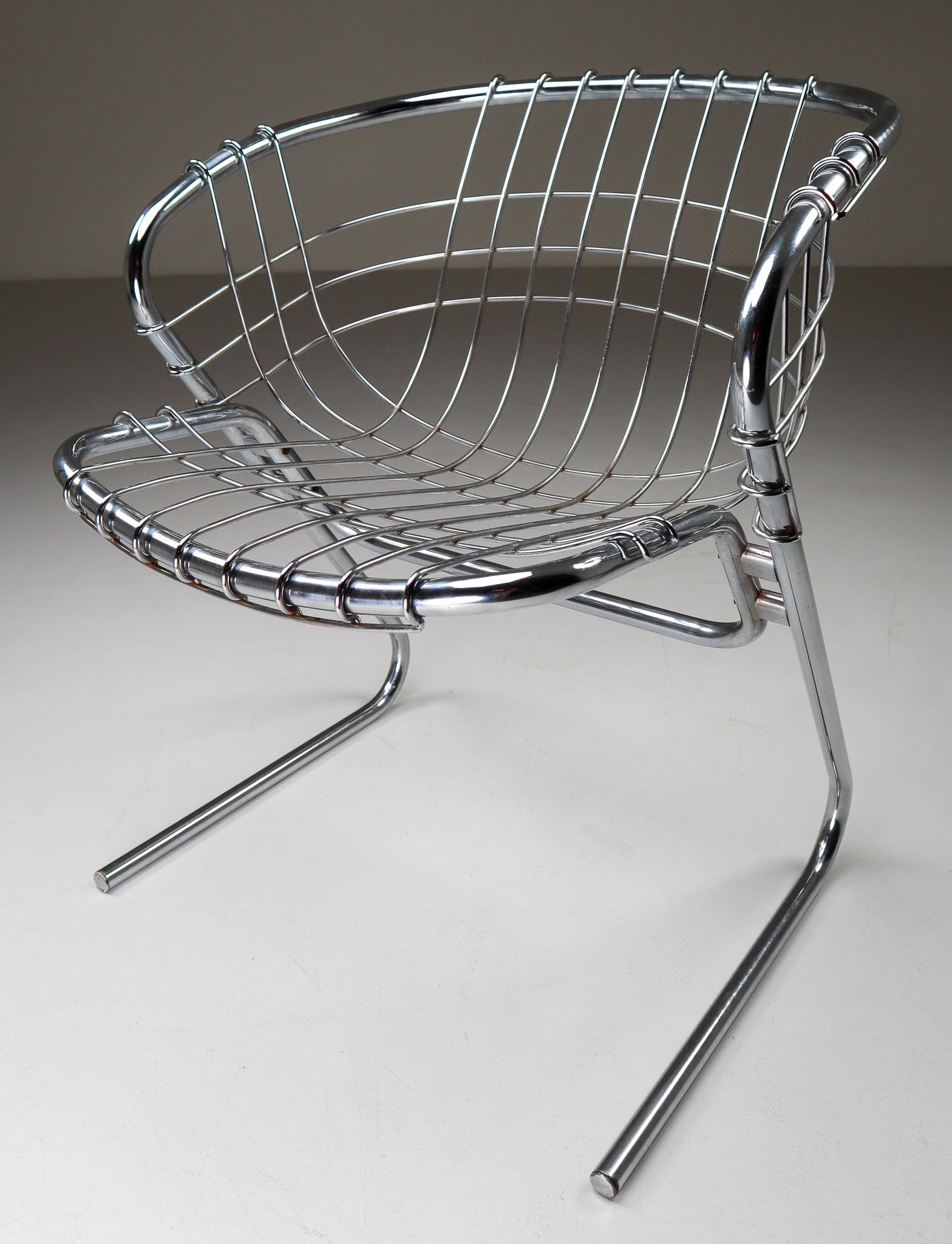 Italian Dining Chairs Designed by Gastone Rinaldi for RIMA, 1970s 1