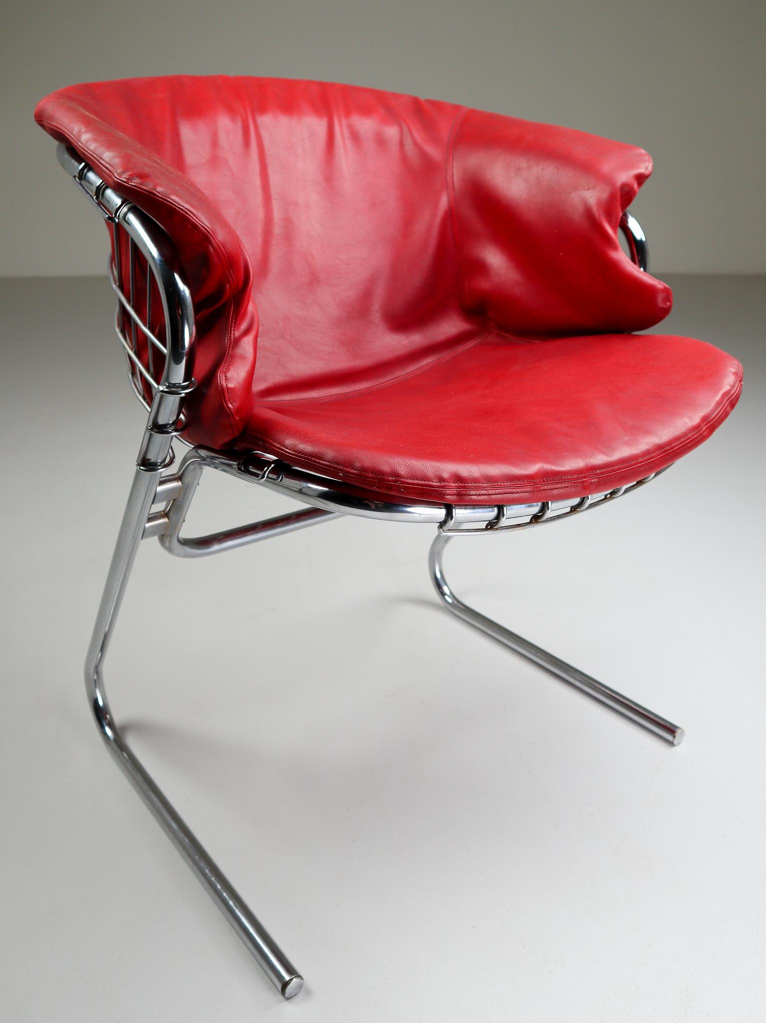 Italian Dining Chairs Designed by Gastone Rinaldi for RIMA, 1970s 2