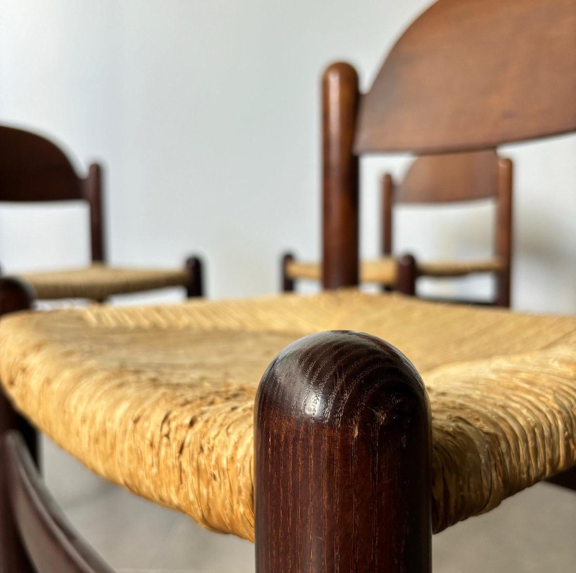 Sillas de comedor italianas diseñadas por Hank Lowenstein, modelo 