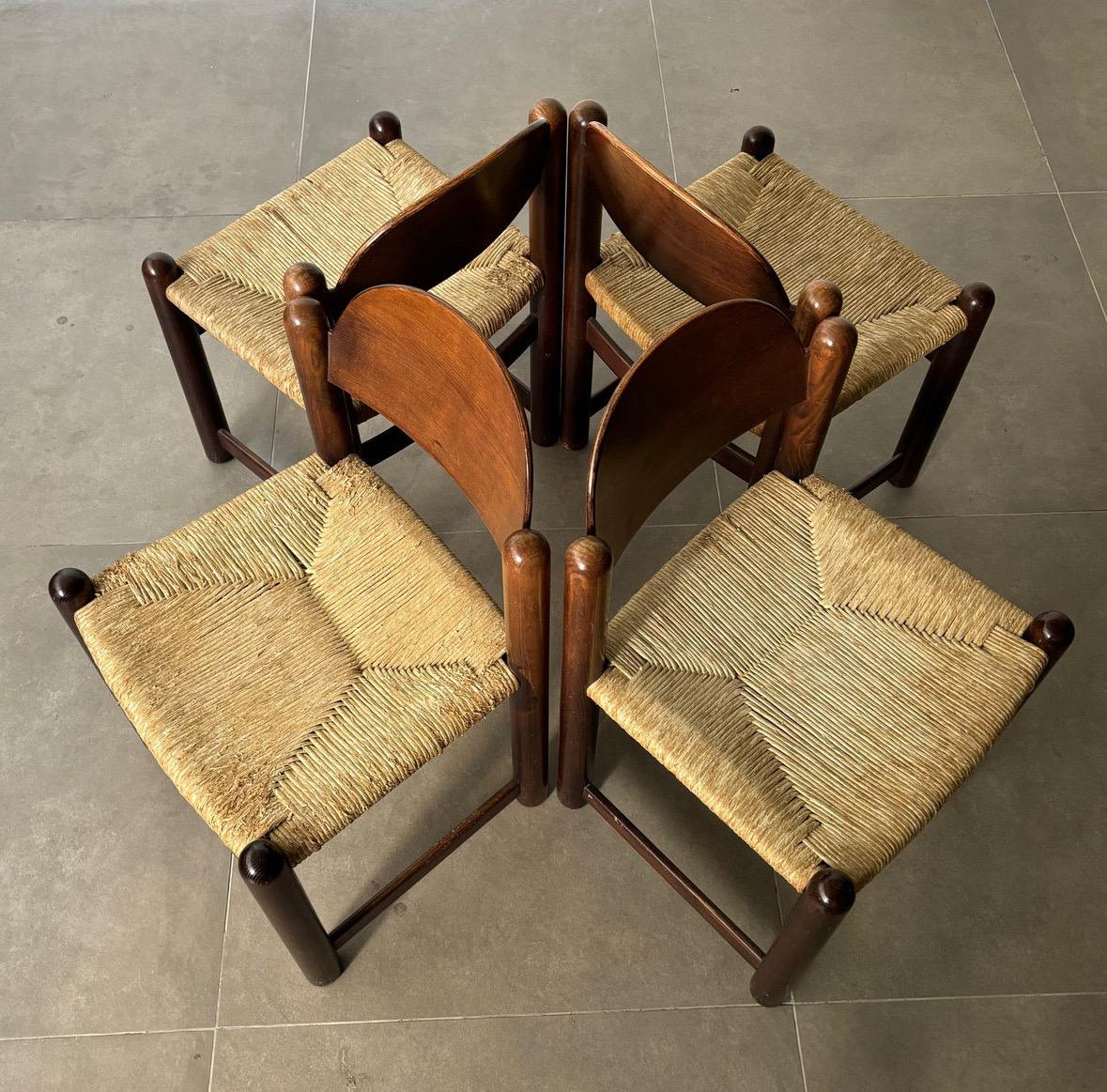 Sillas de comedor italianas diseñadas por Hank Lowenstein, modelo 