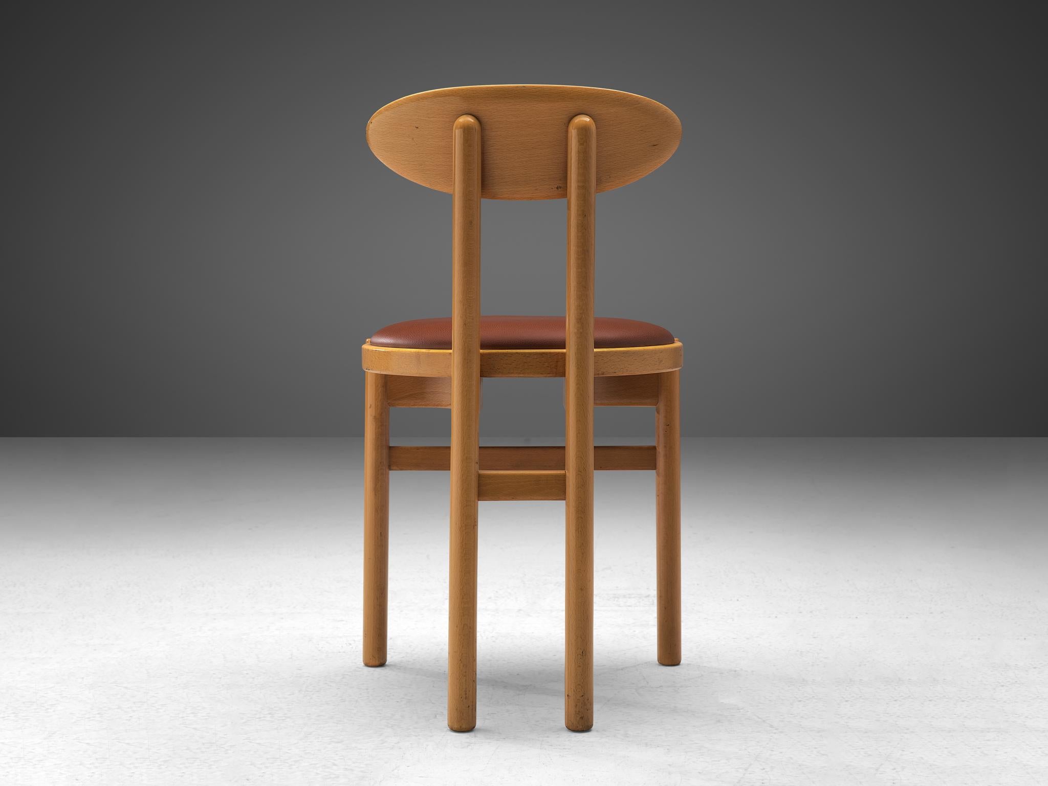 Italian Dining Chairs by Pozzi 1