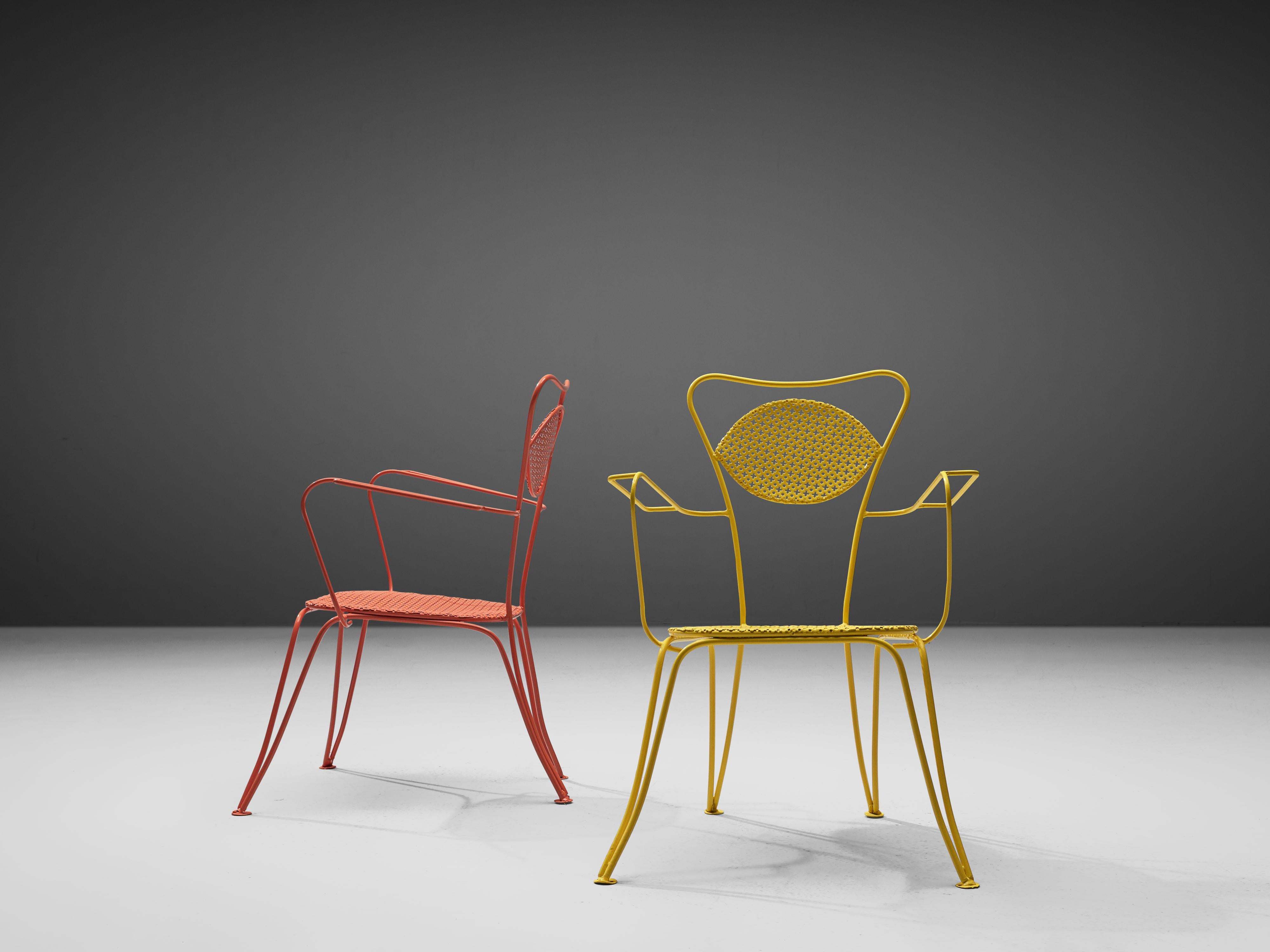 colourful outdoor chairs