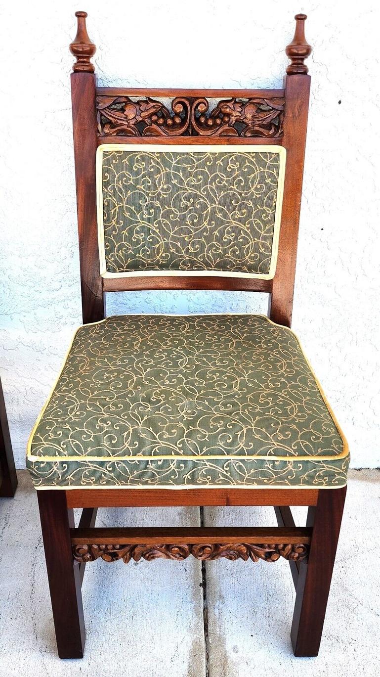 Italian Dining Chairs Tuscan Revival Midcentury In Good Condition For Sale In Lake Worth, FL
