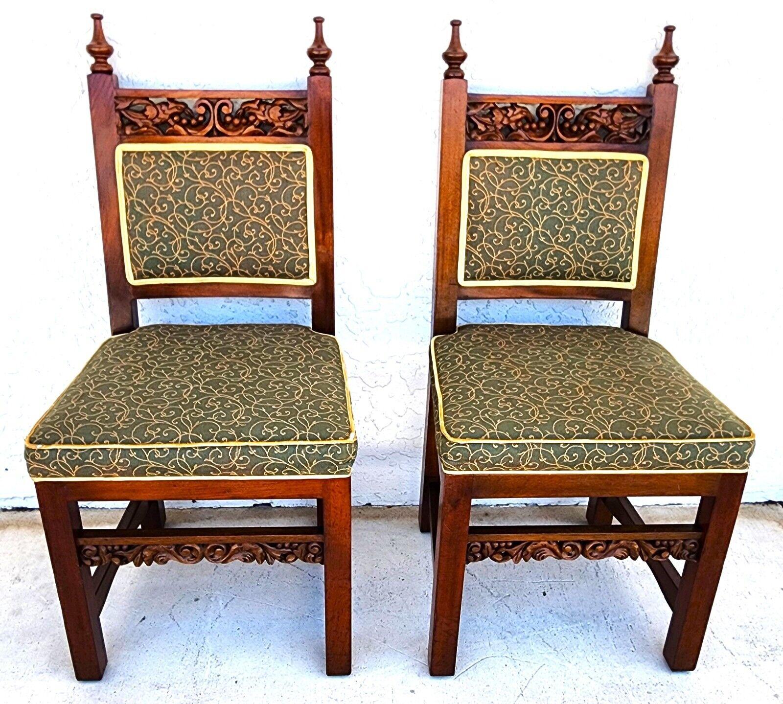 Italian Dining Chairs Tuscan Revival Midcentury For Sale 1