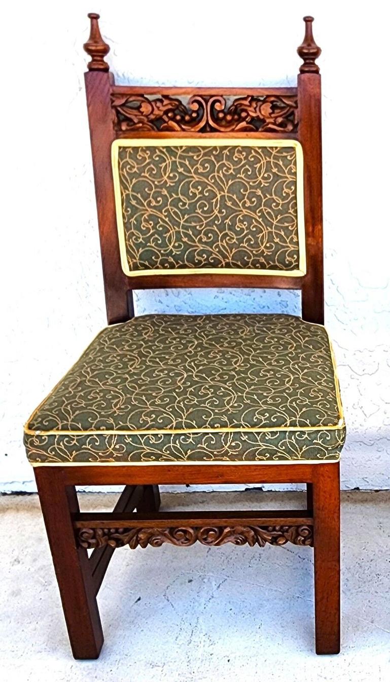Italian Dining Chairs Tuscan Revival Midcentury For Sale 2