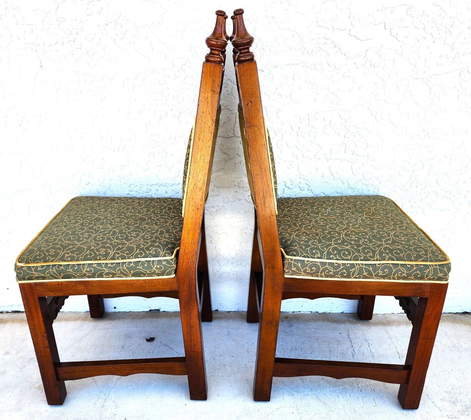 Italian Dining Chairs Tuscan Revival Midcentury For Sale 3