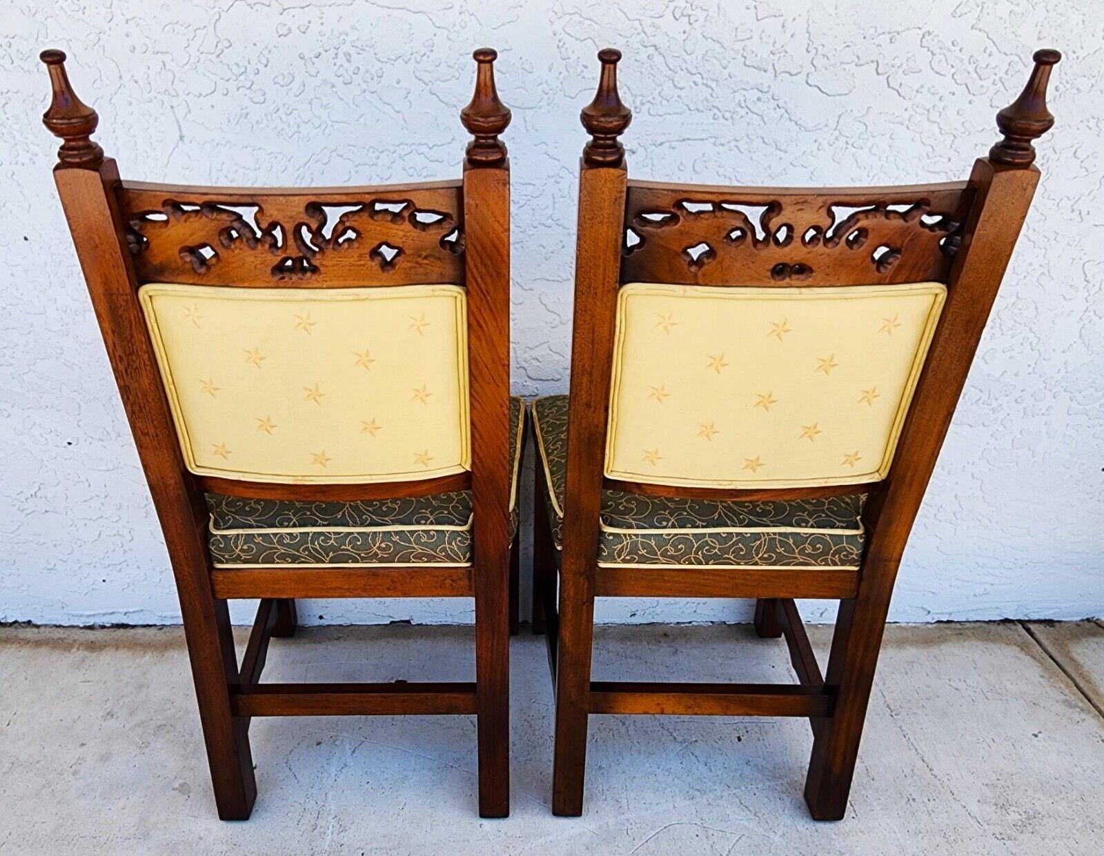 Italian Dining Chairs Tuscan Revival Midcentury For Sale 4