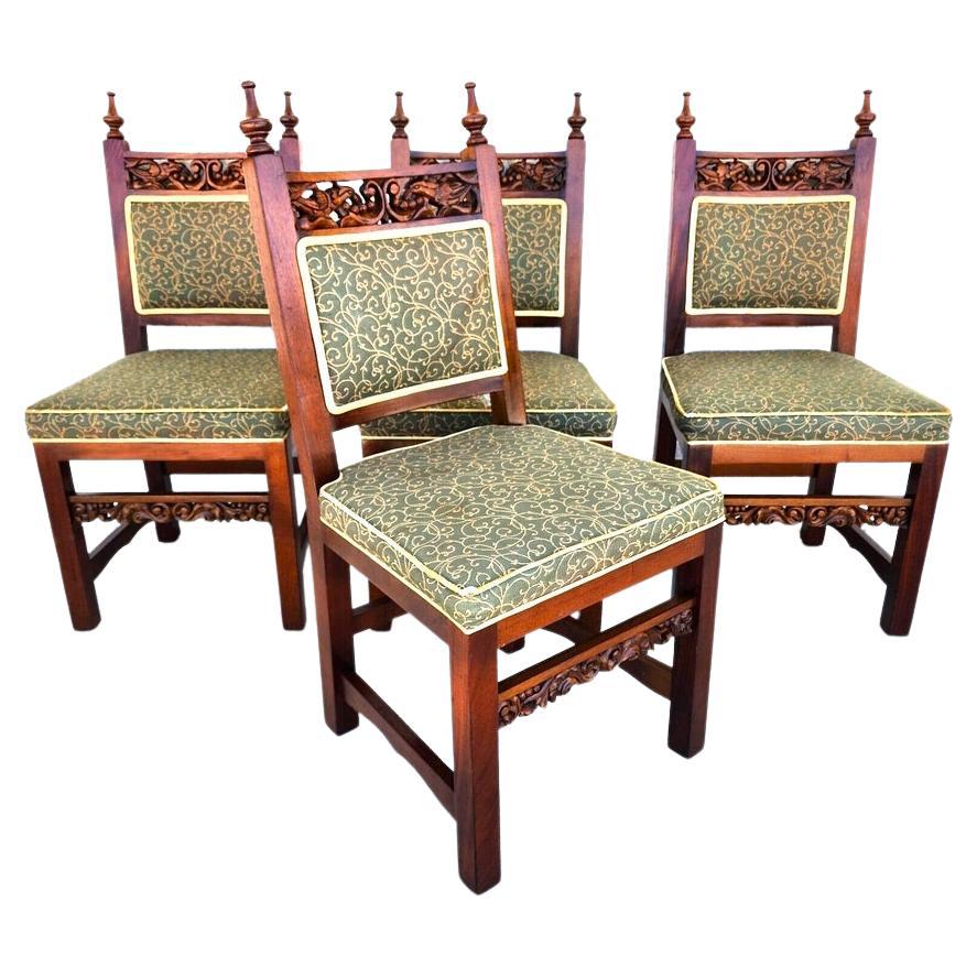 Italian Dining Chairs Tuscan Revival Midcentury For Sale