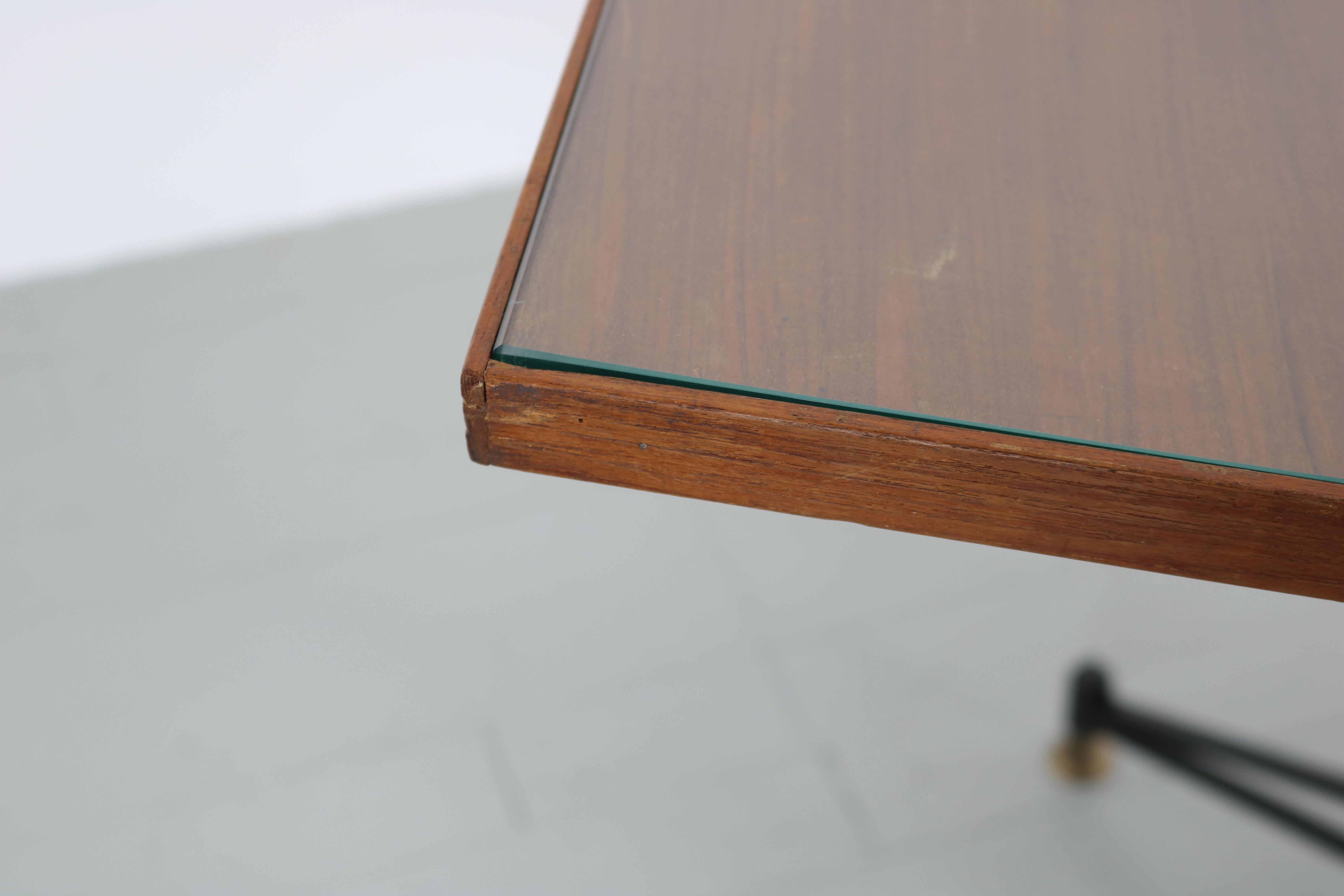 Mesa de comedor o de escritorio italiana, años 50 en venta 11