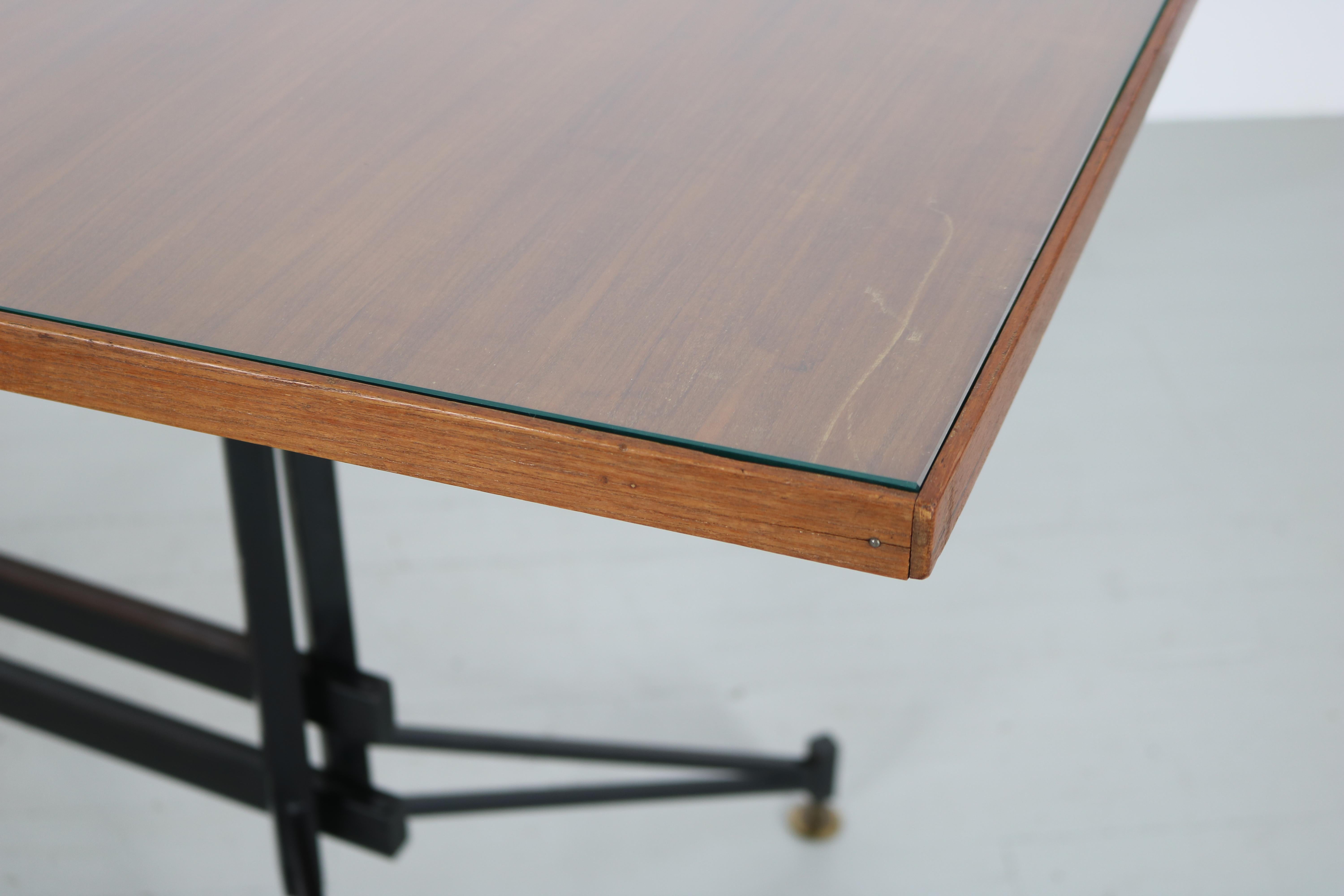 Mesa de comedor o de escritorio italiana, años 50 en venta 13