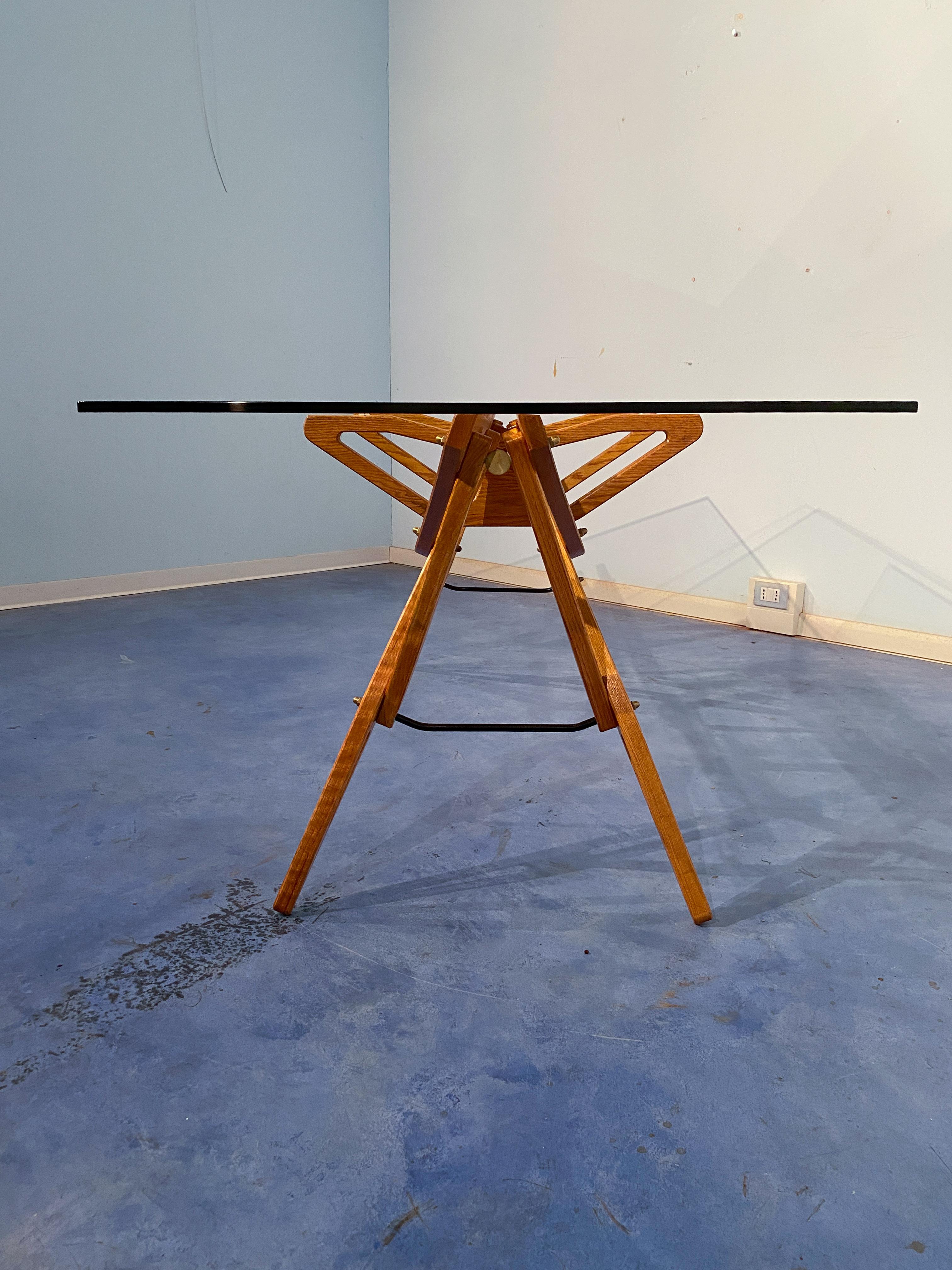 Italienischer „Reale“ Tisch, entworfen von Carlo Mollino, hergestellt von Zanotta, 1990 im Angebot 4