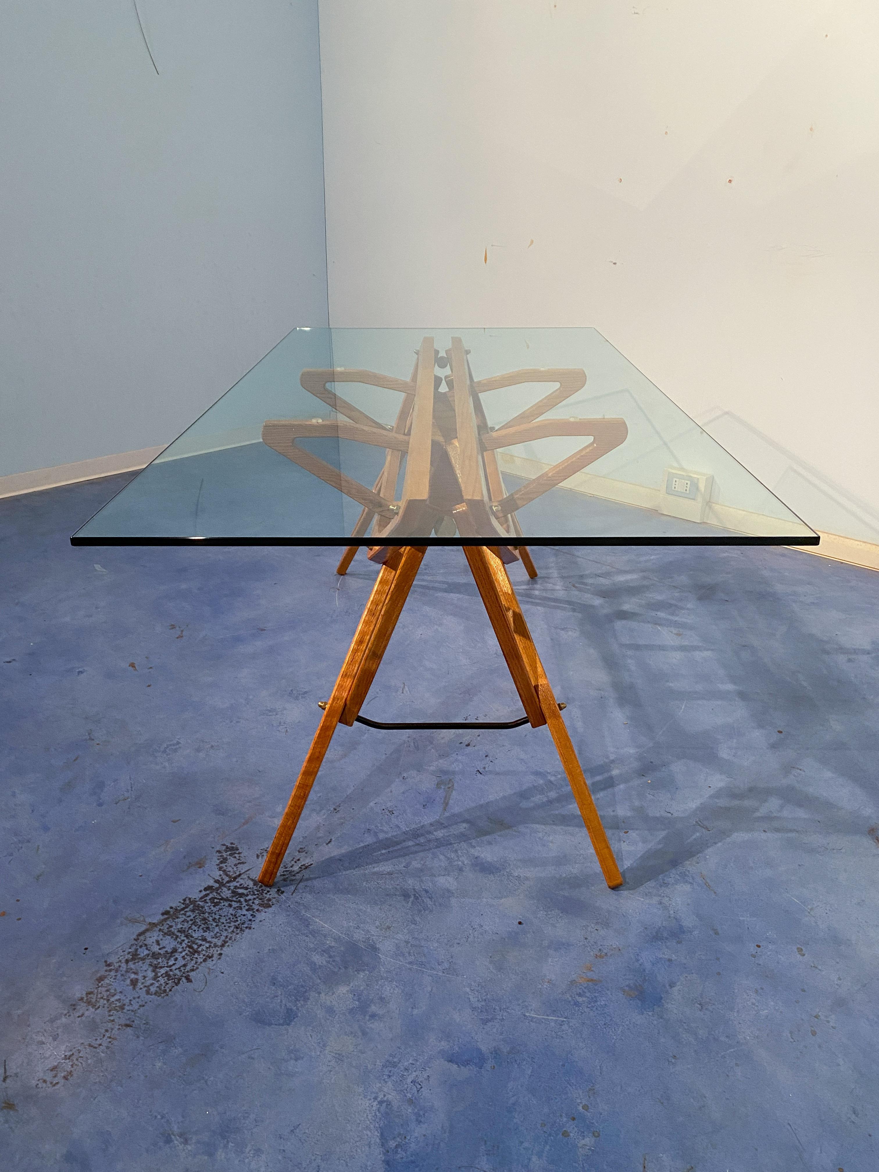 Table italienne « Reale Table » conçue par Carlo Mollino et produite par Zanotta, 1990 en vente 6