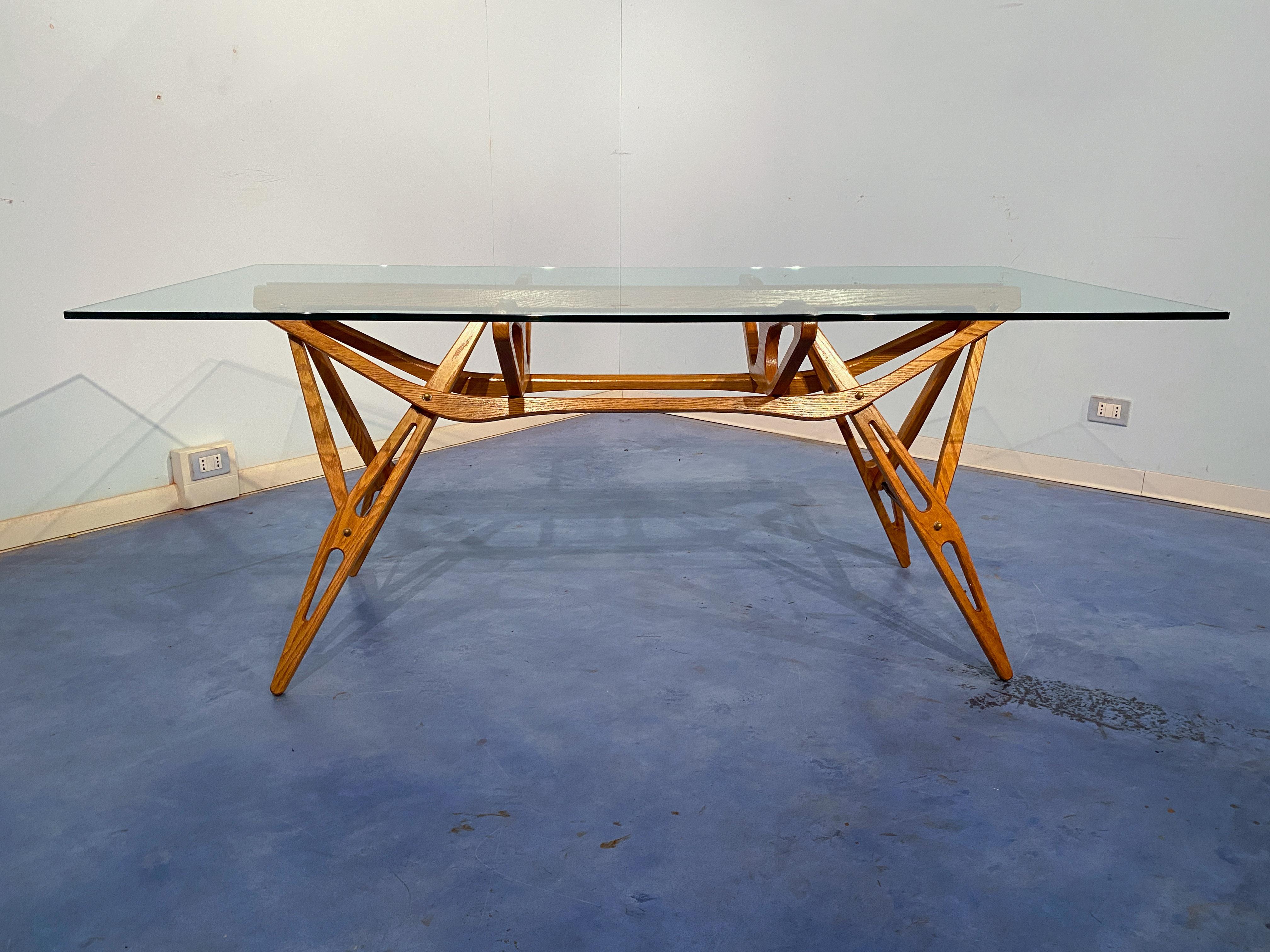 Italienischer „Reale“ Tisch, entworfen von Carlo Mollino, hergestellt von Zanotta, 1990 im Angebot 9