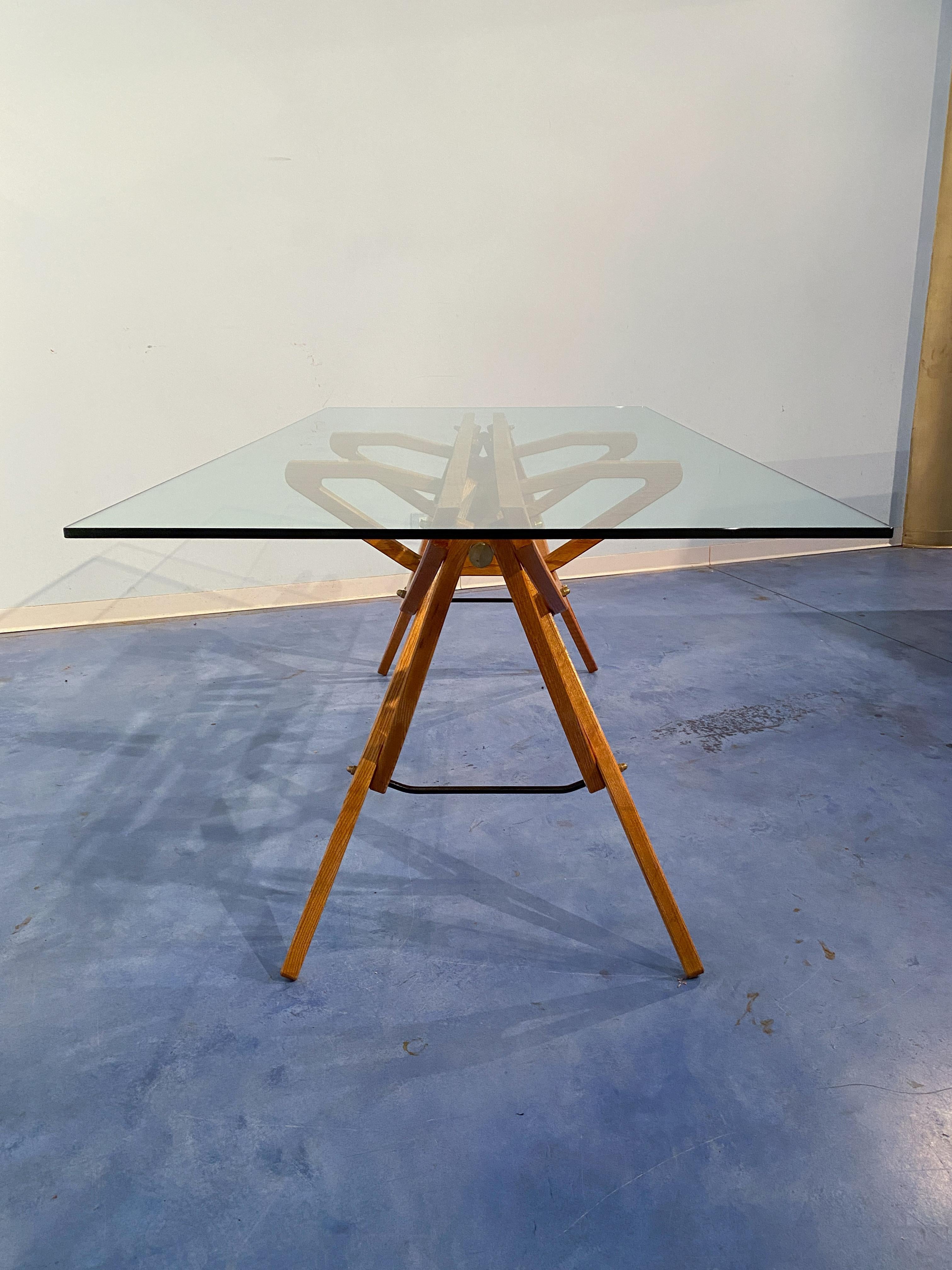 Table italienne « Reale Table » conçue par Carlo Mollino et produite par Zanotta, 1990 en vente 2