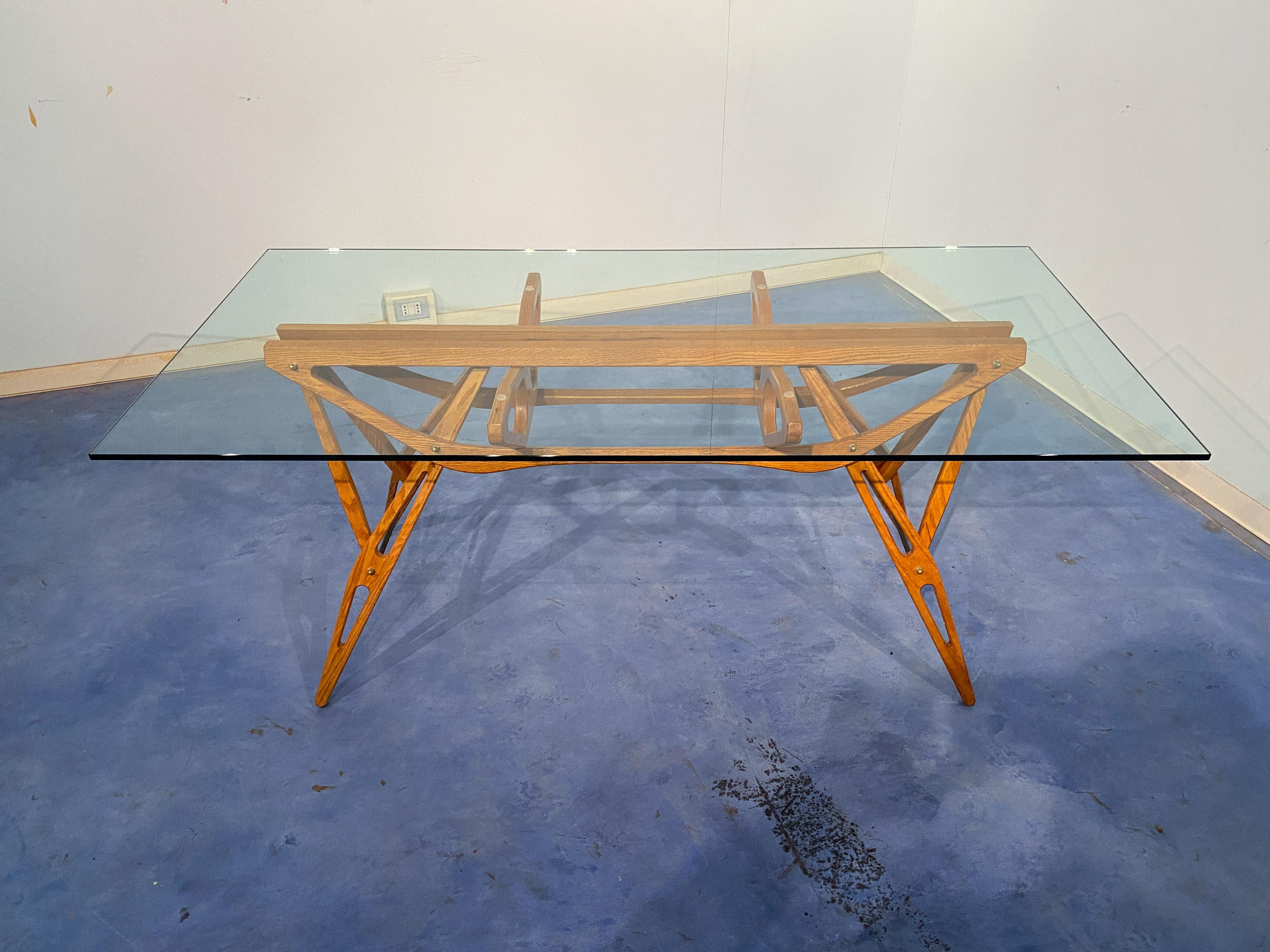 Italienischer „Reale“ Tisch, entworfen von Carlo Mollino, hergestellt von Zanotta, 1990 im Angebot 3
