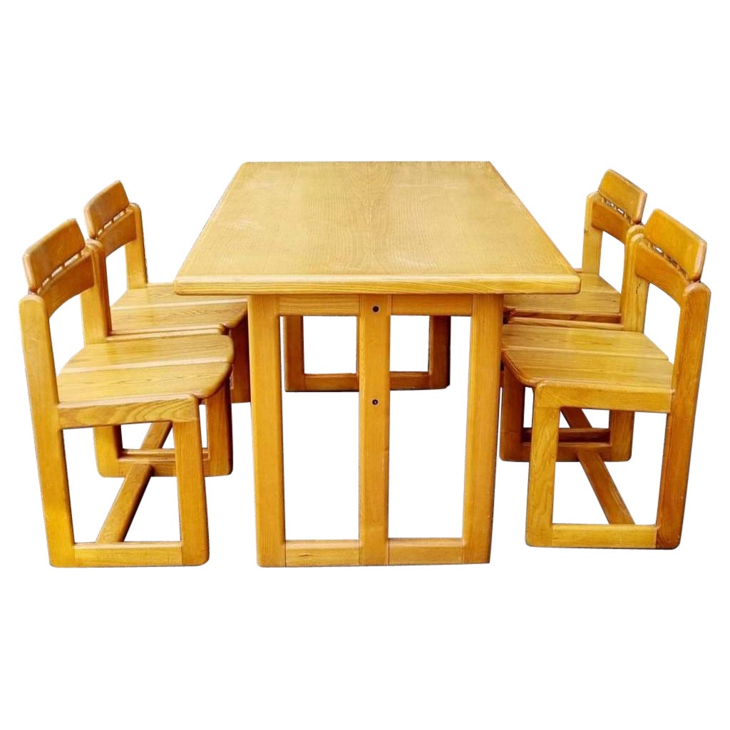 Ensemble de salle à manger italien Tapiolina d'Ilmari Tapiovaara pour Fratelli Montina, années 70