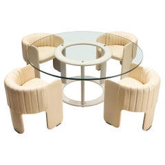 Italian Dining Set with Pozzi Dining Table and Luigi Massoni Chairs