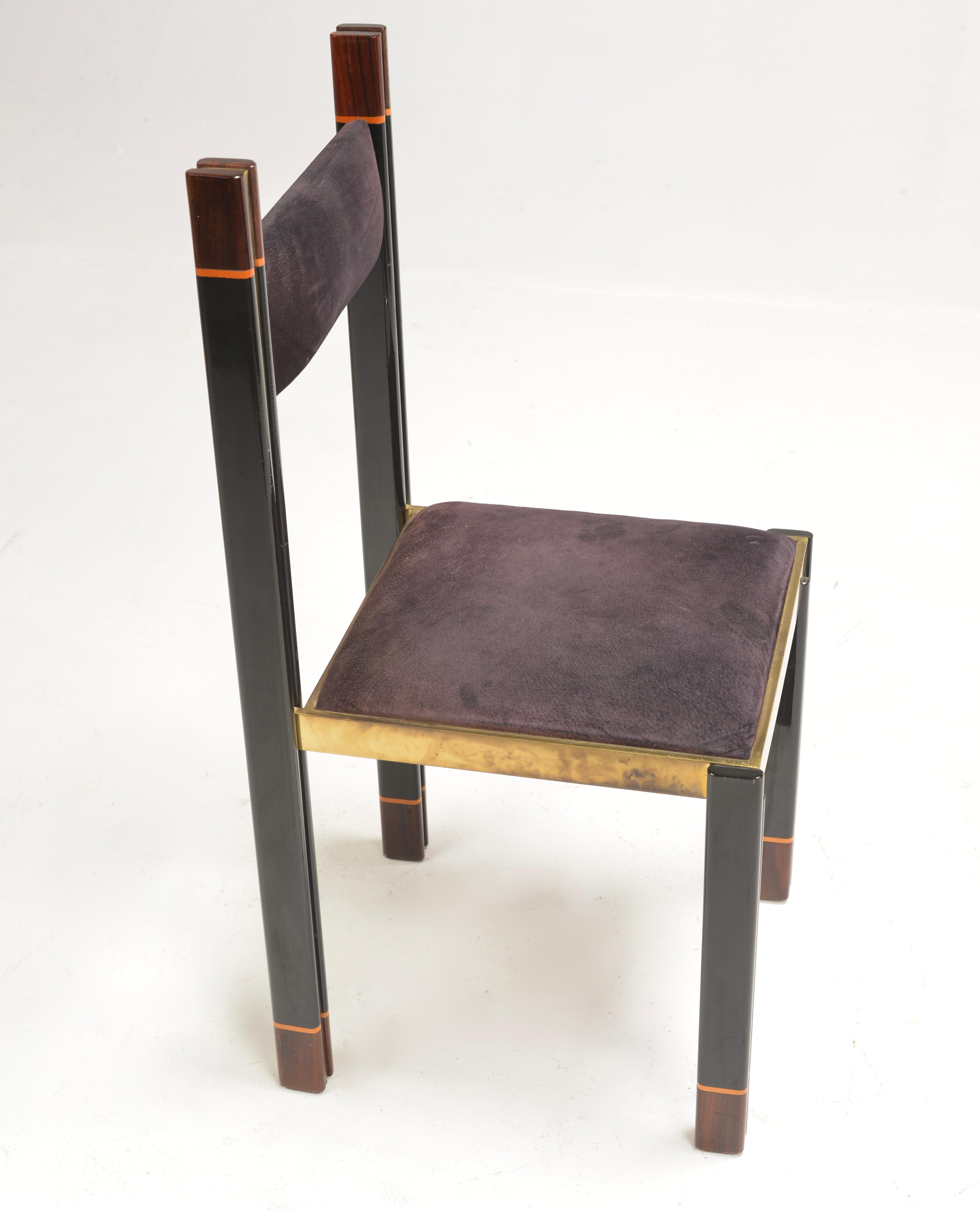 Italienische Esszimmergarnitur von Paolo Barracchia für Roman Deco, 1978 im Angebot 8
