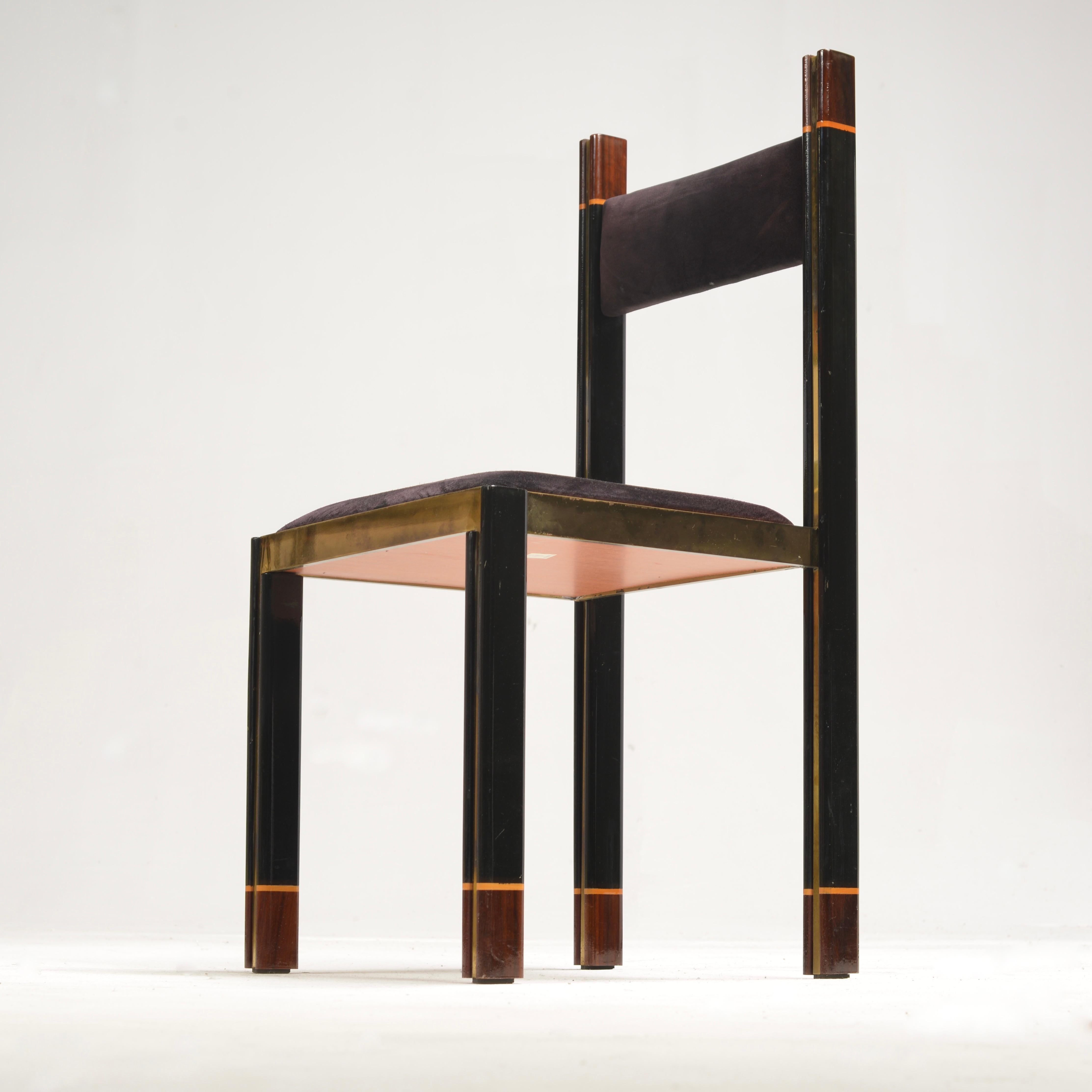 Italienische Esszimmergarnitur von Paolo Barracchia für Roman Deco, 1978 im Angebot 9
