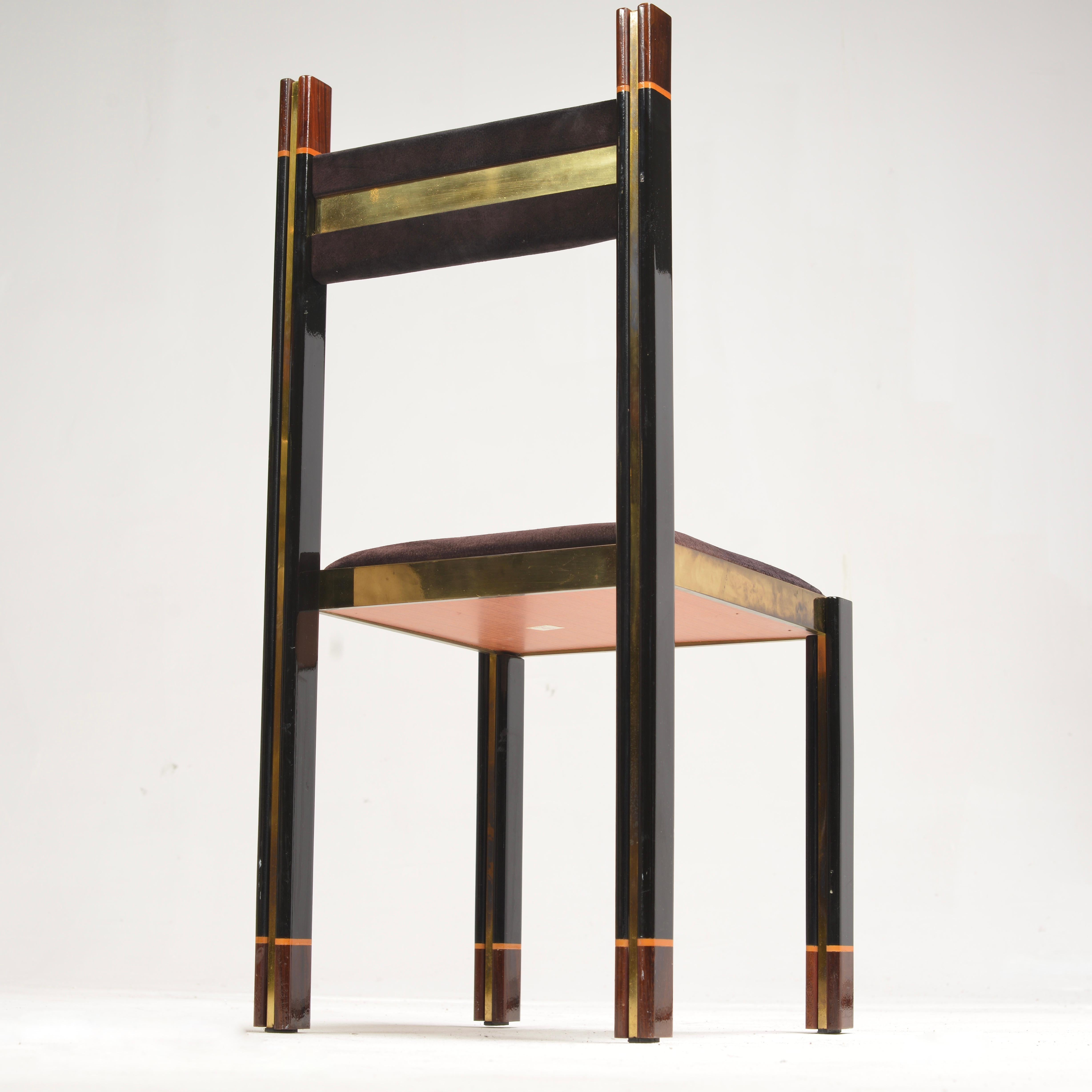Italienische Esszimmergarnitur von Paolo Barracchia für Roman Deco, 1978 im Angebot 10