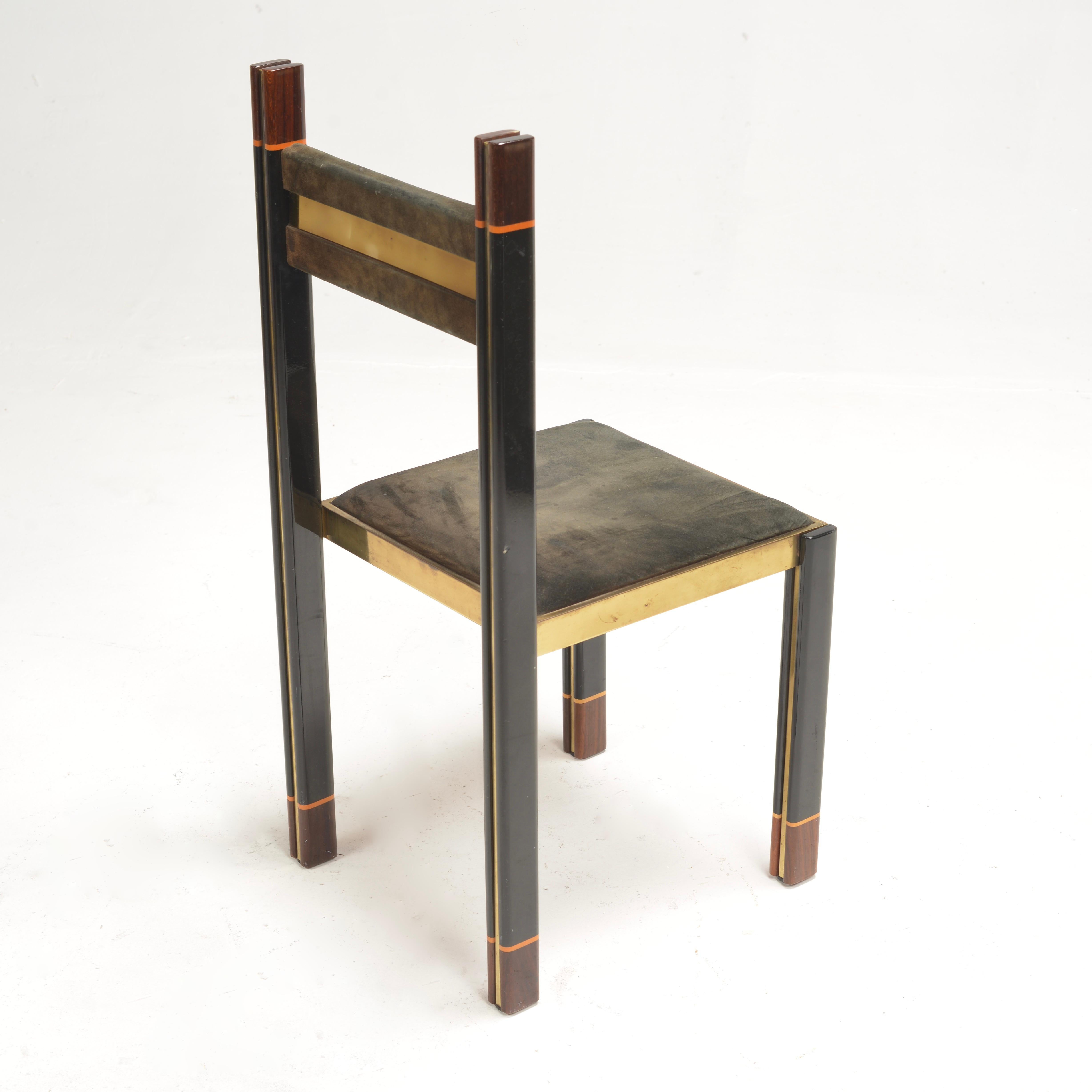 Italienische Esszimmergarnitur von Paolo Barracchia für Roman Deco, 1978 im Angebot 11