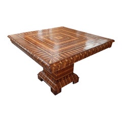 Italian Dining Table Bespoke in the 1940s, Mid-Century Dining Table