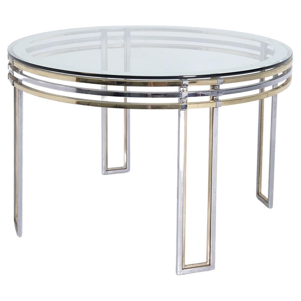 Italian Dining Table by Romeo Rega in steel