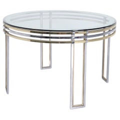 Table de salle à manger italienne Romeo Rega en acier