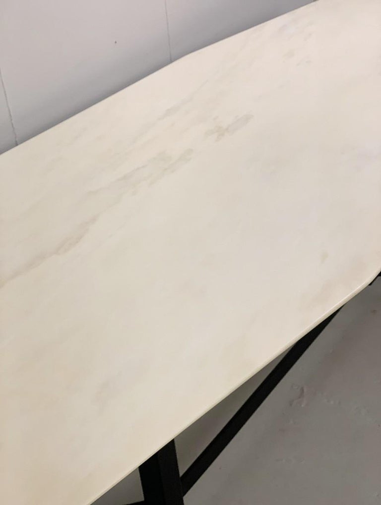 Italian Dining Table from the 1950s Marble Top For Sale at 1stDibs