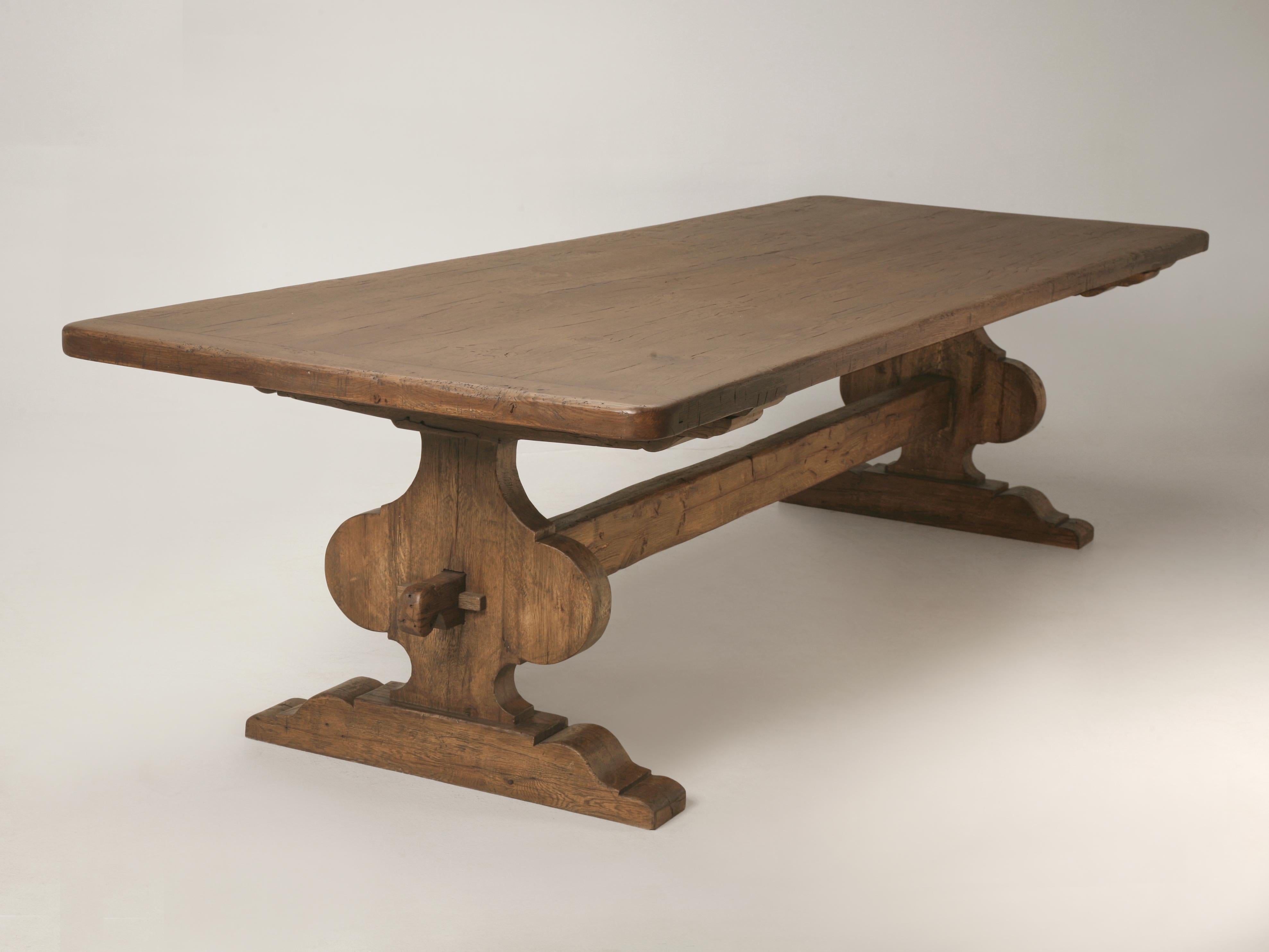 XXIe siècle et contemporain Table de salle à manger italienne en chêne récupéré, fabriquée à la main par Old Plank dans toutes les dimensions en vente