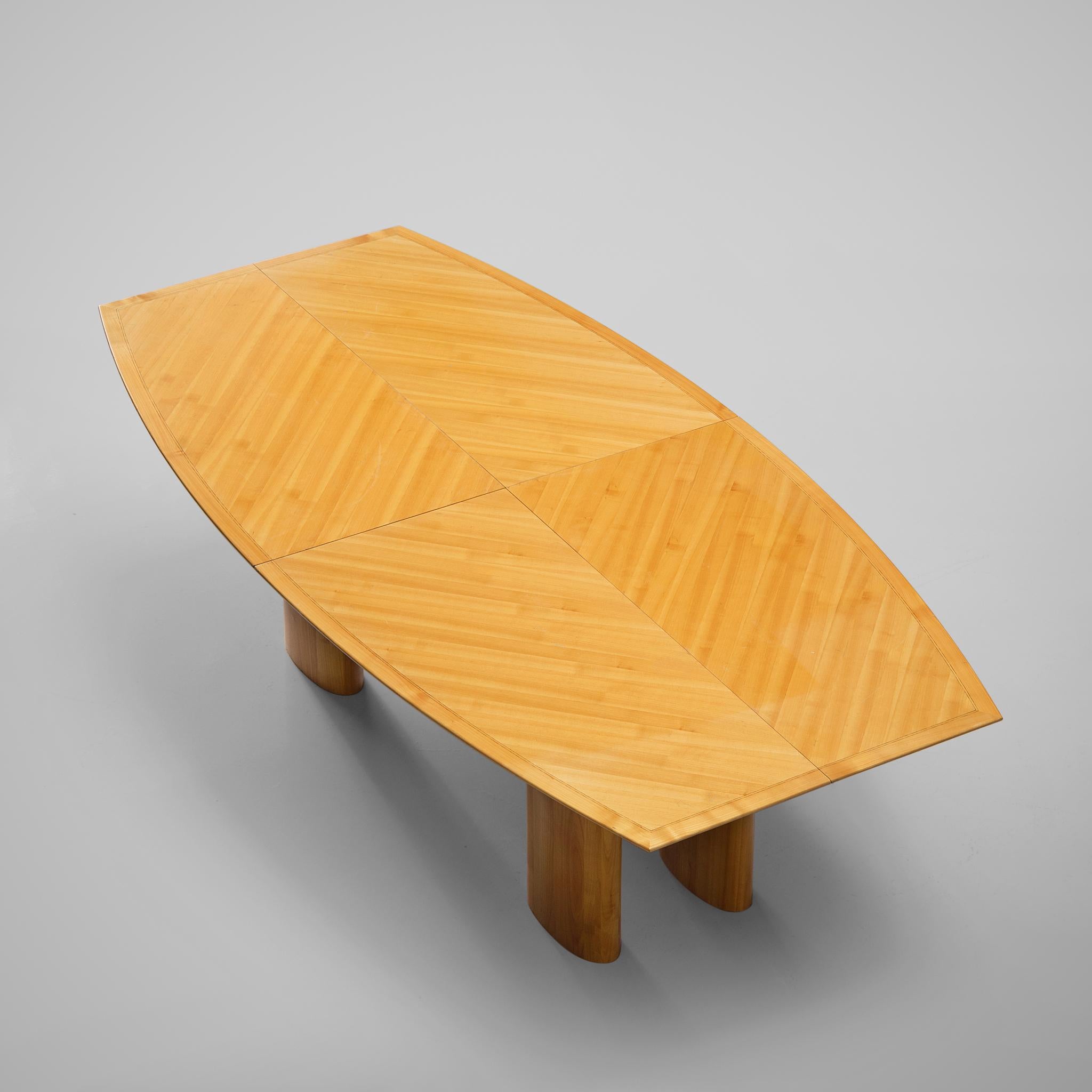 Italian Dining Table with Boat Shaped Top 1
