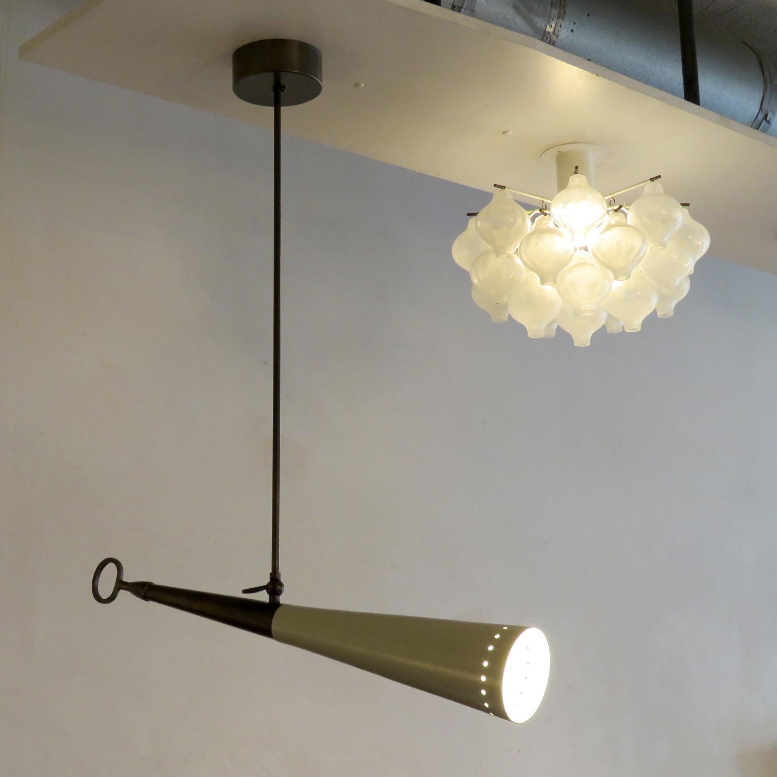 Italian Directional Pendant Light For Sale 1