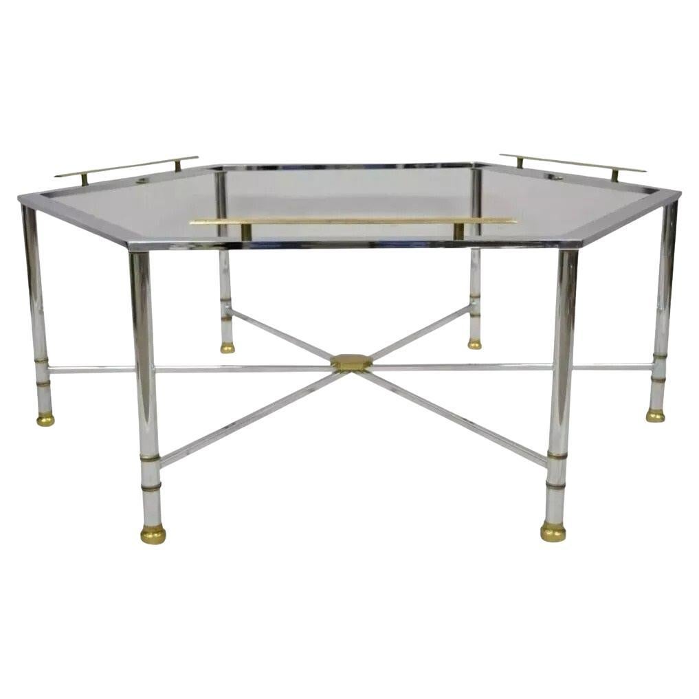 Table basse hexagonale italienne style Directoire Maison Jansen