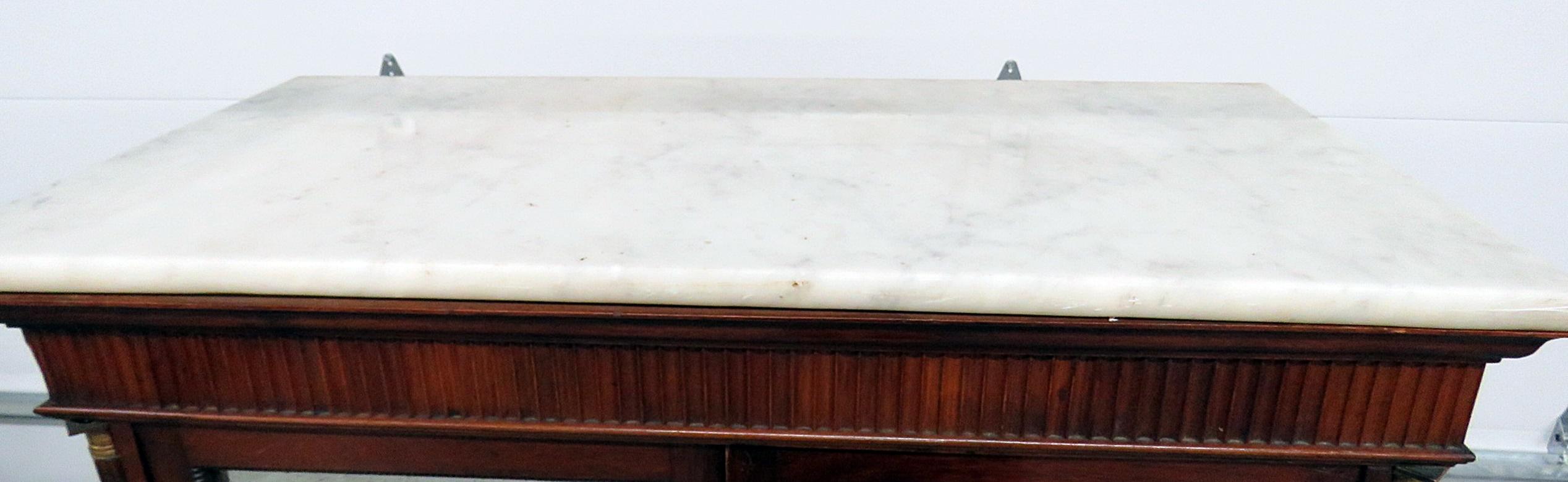 Italian Directoire Style Marble-Top Cabinet 1