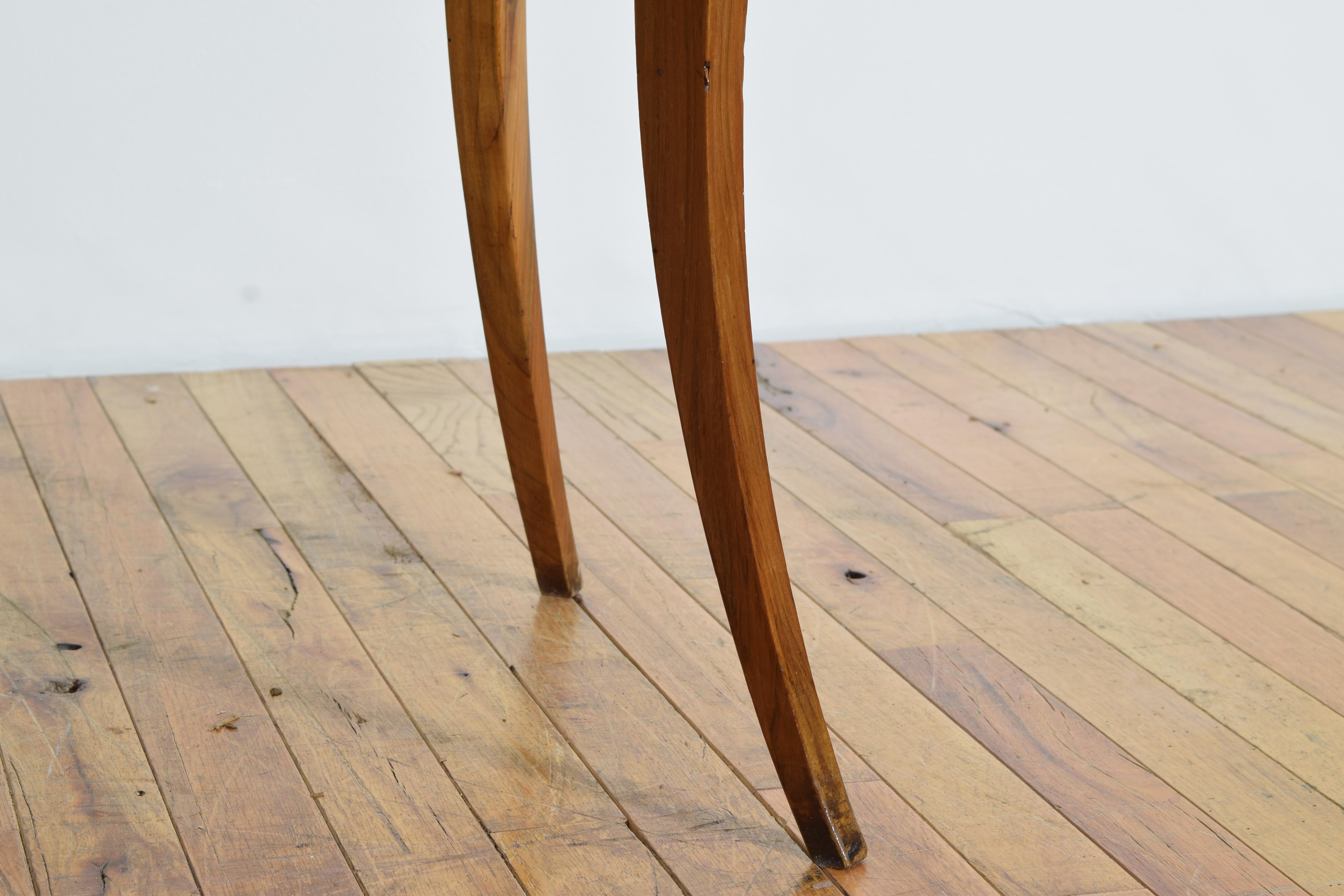Italian Directoire Period Veneered Oval 1-Drawer Table, circa 1830 2
