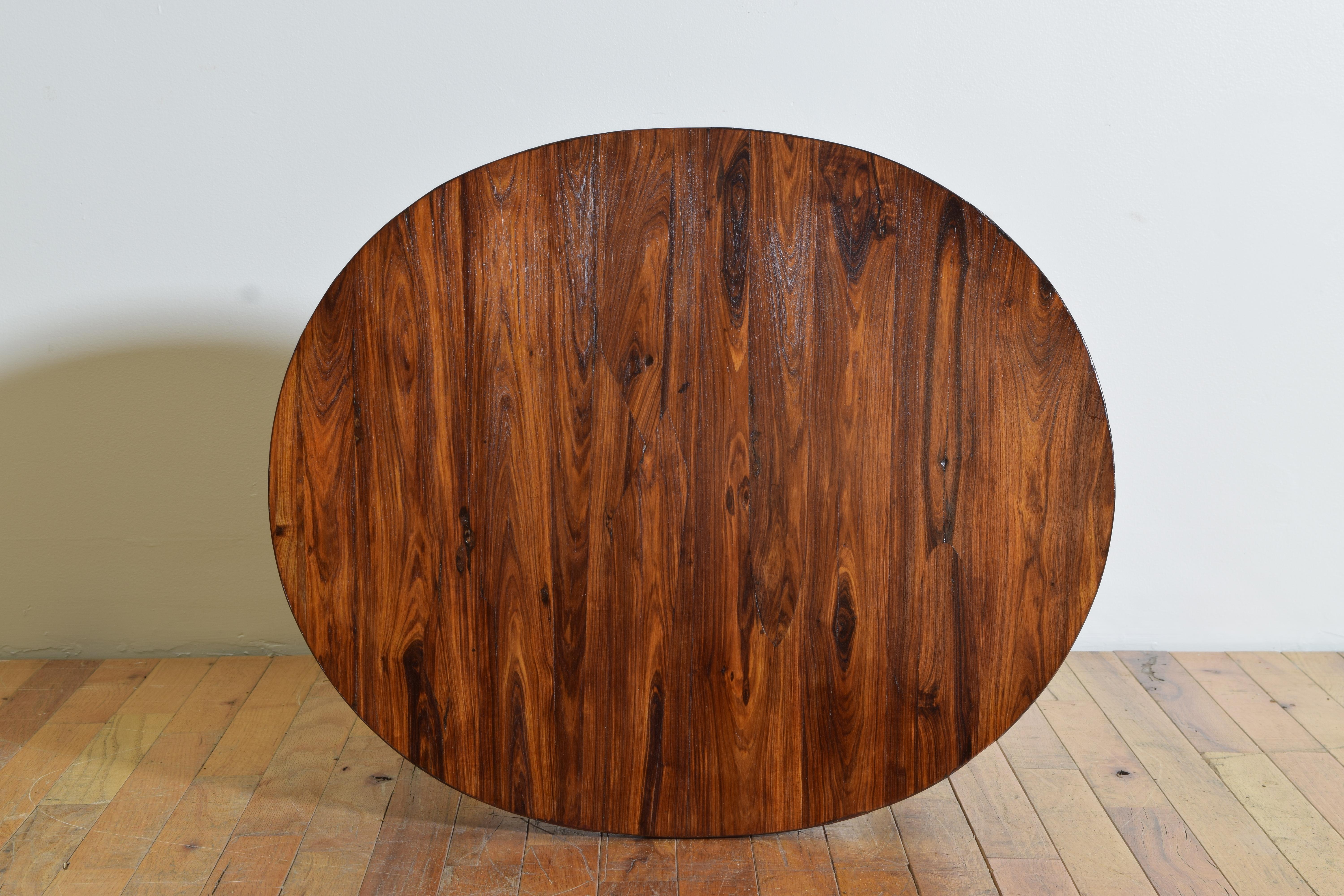 Italian Directoire Period Veneered Oval 1-Drawer Table, circa 1830 3