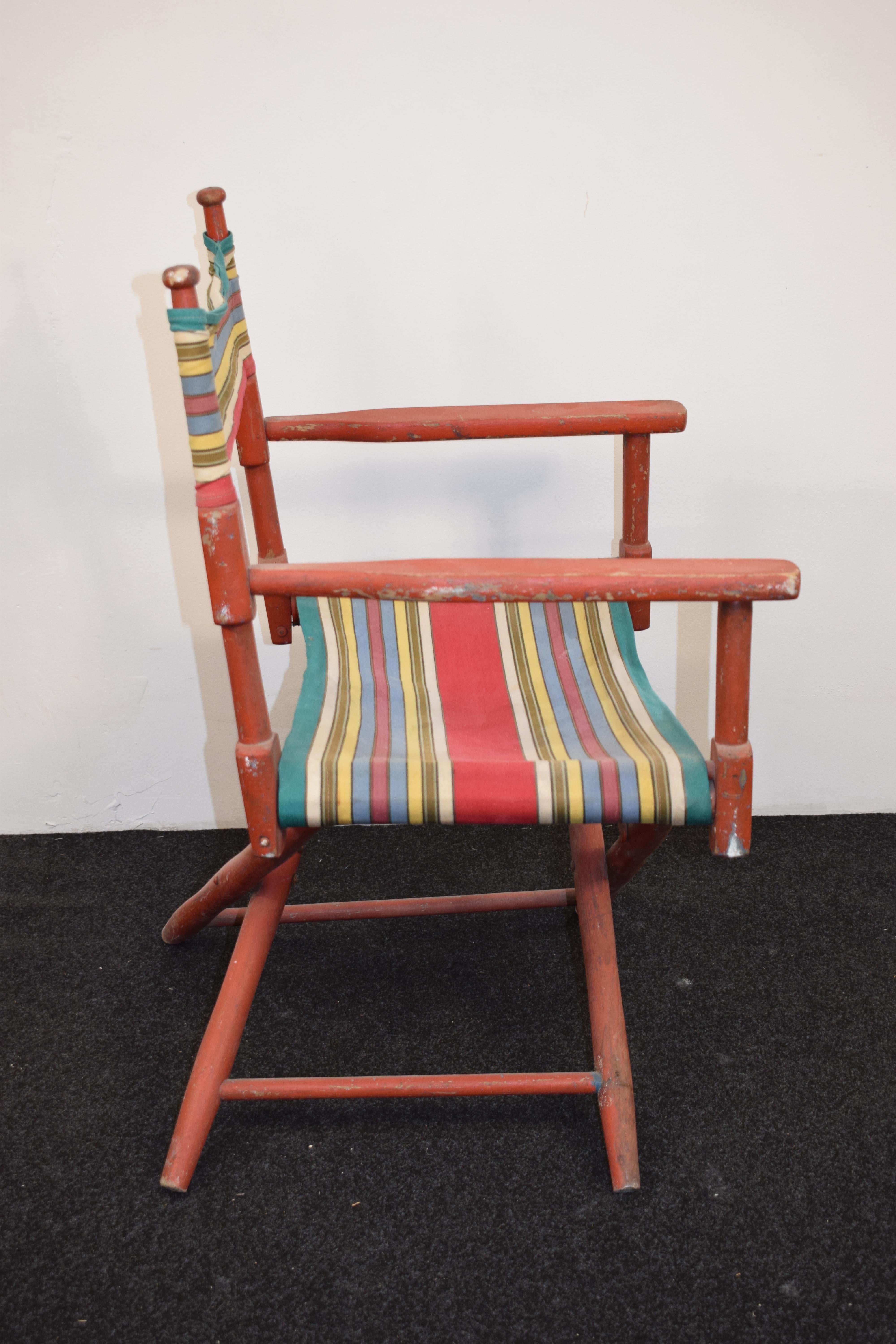 Mid-Century Modern Italian Director's Chair, 1950s For Sale