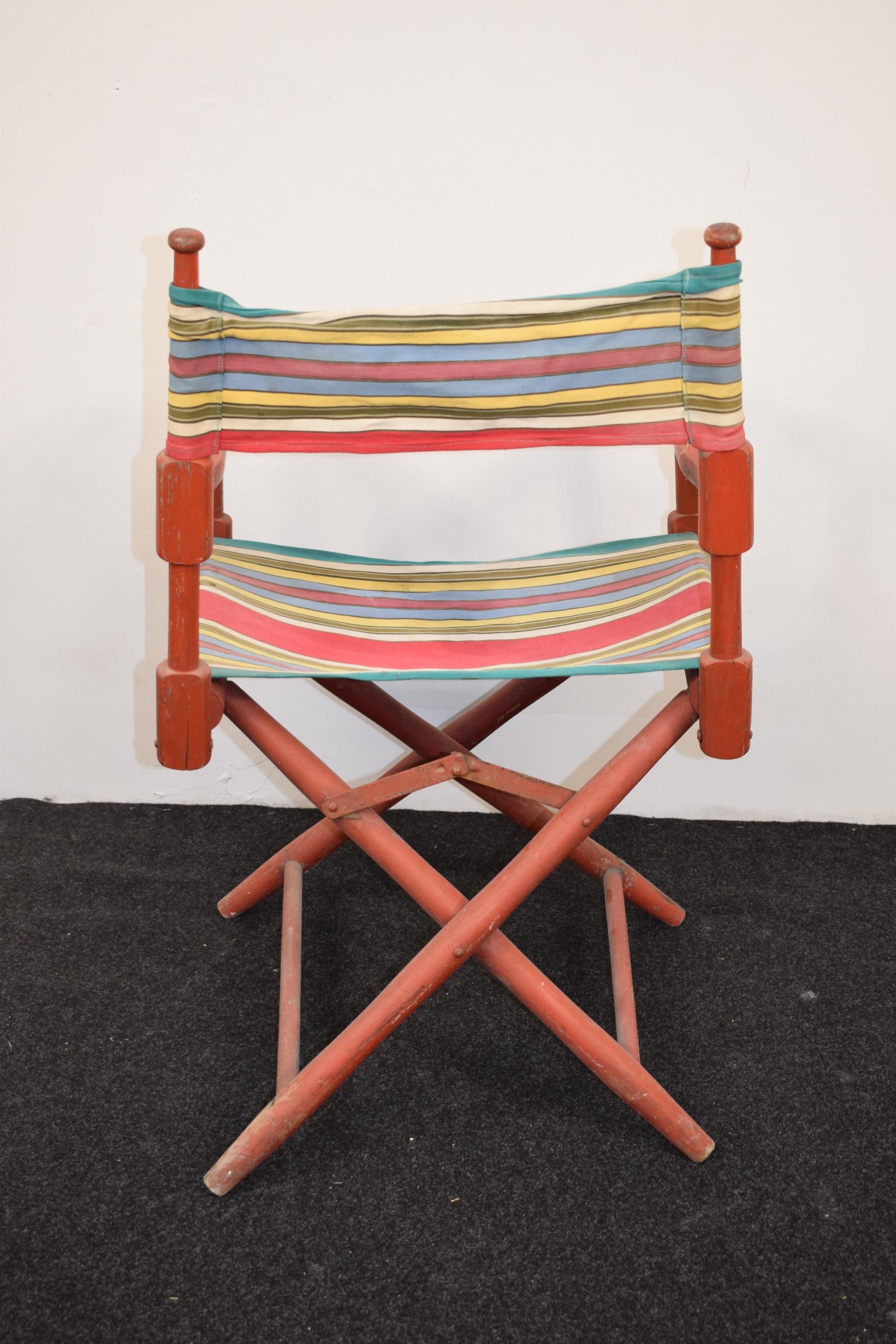 Mid-20th Century Italian Director's Chair, 1950s For Sale