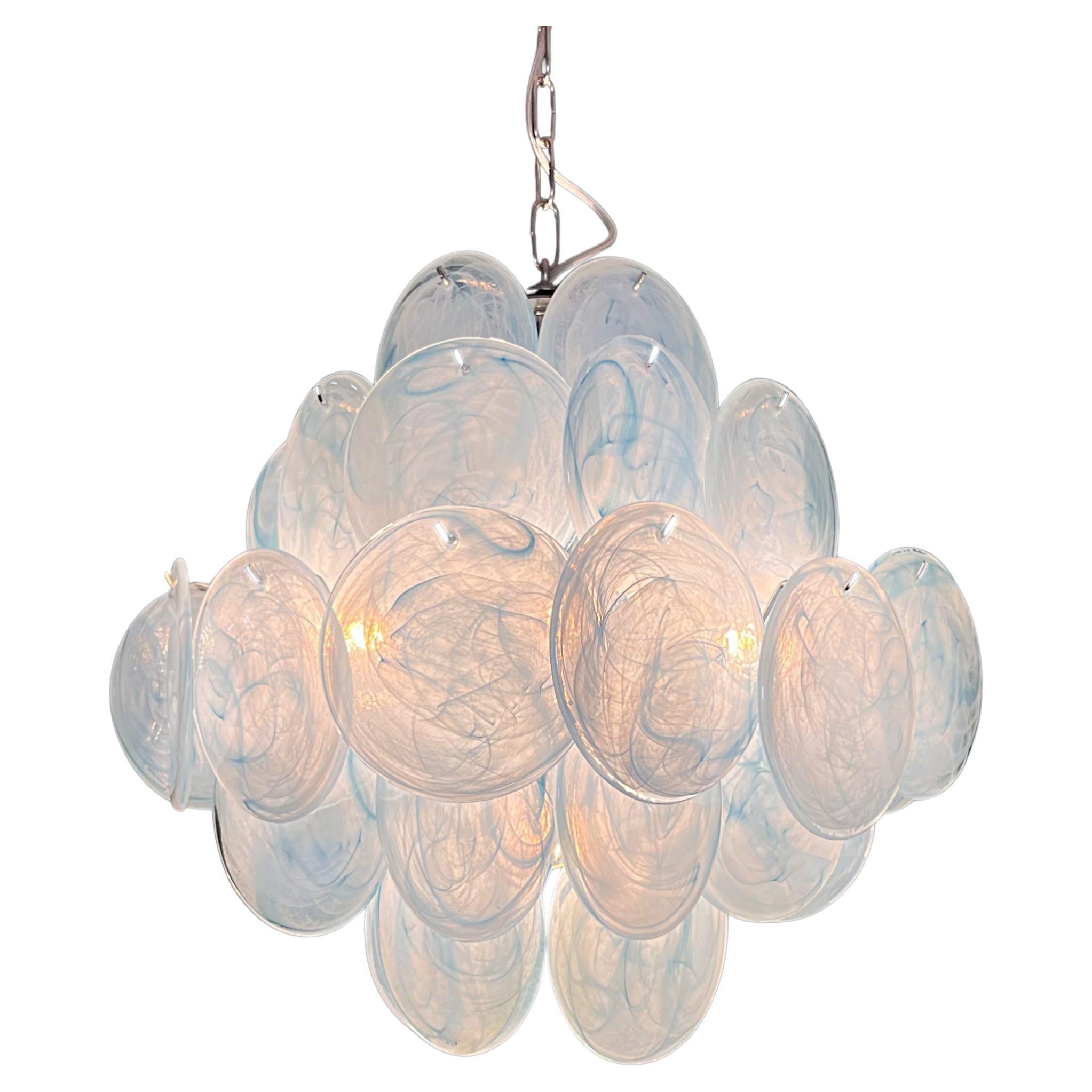Italian Disc Murano chandelier