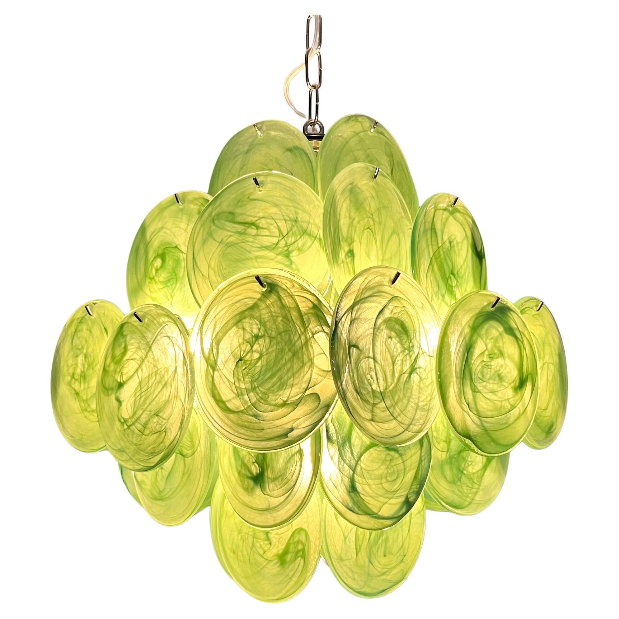 Italian Disc Murano chandelier