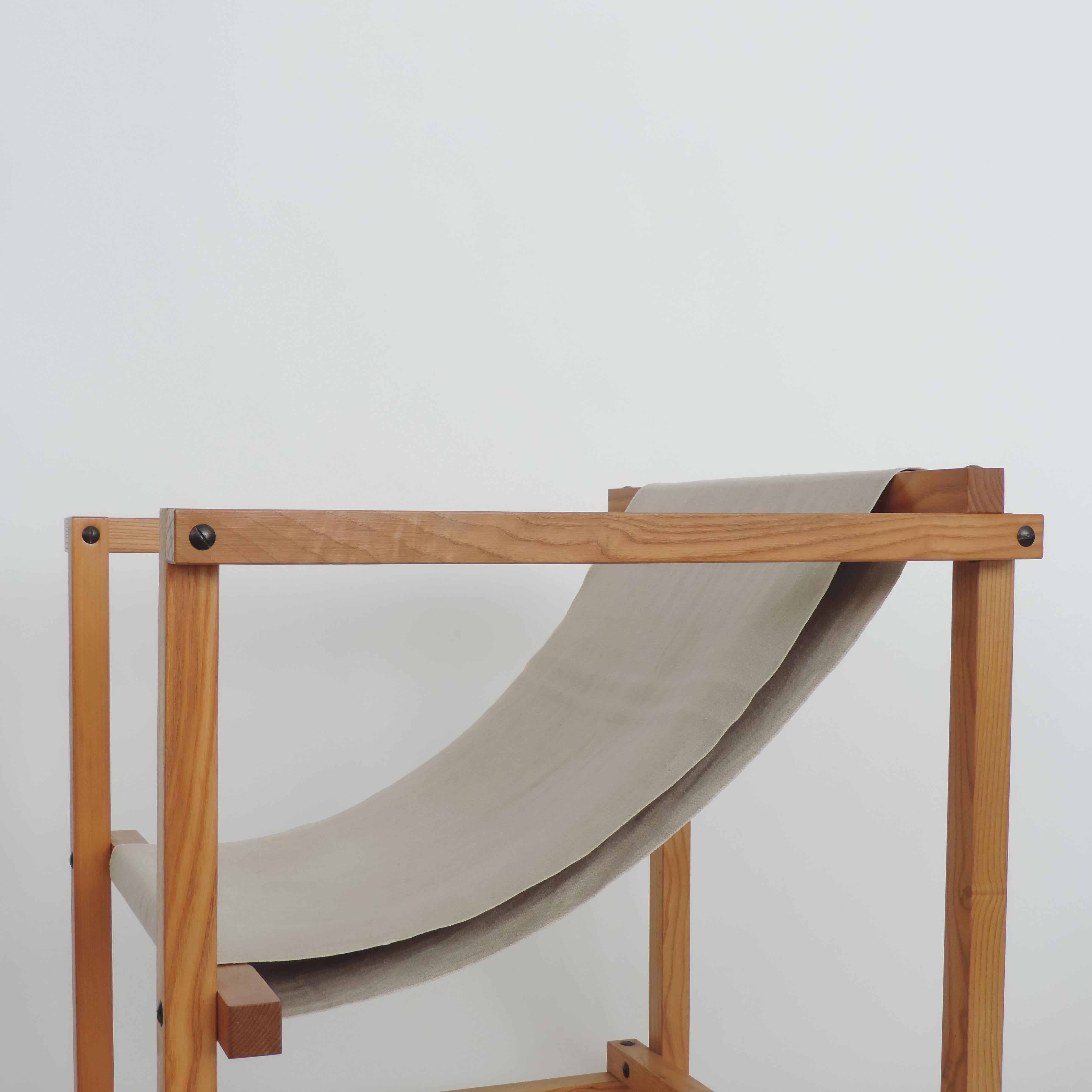 Pino Pedano Italian Dismountable 1970s Wood Armchair For Sale 1
