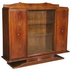 Used Italian Display Cabinet with Three Wooden Doors, 20th Century