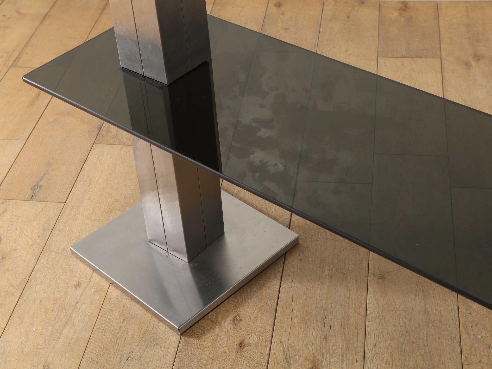 Glass Italian Display Shelf 1970's For Sale