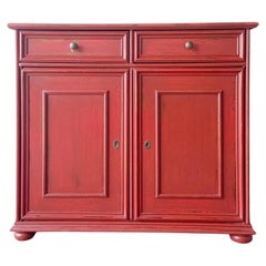 Italian Distressed Red Sideboard by Buying & Design