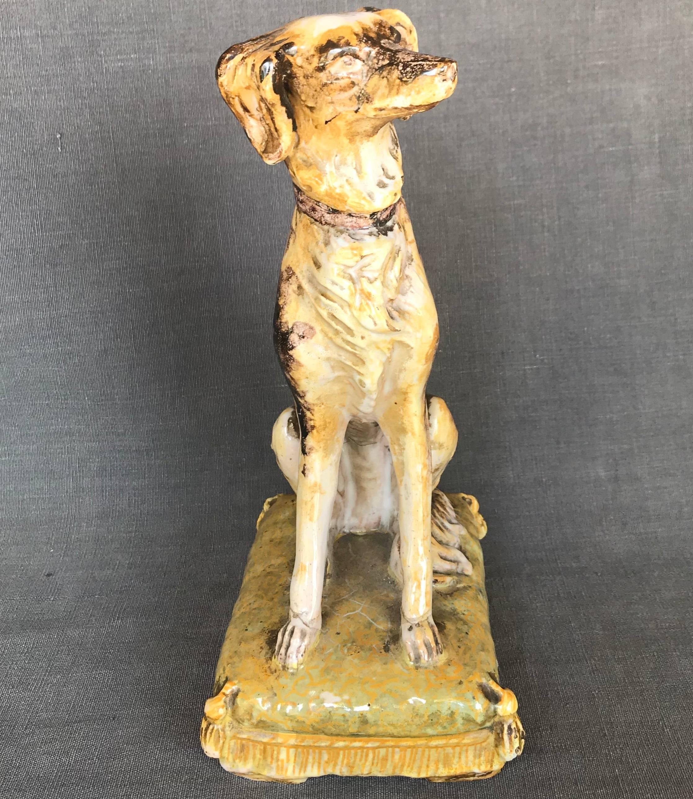 Italian Dog Sculpture In Good Condition For Sale In New York, NY