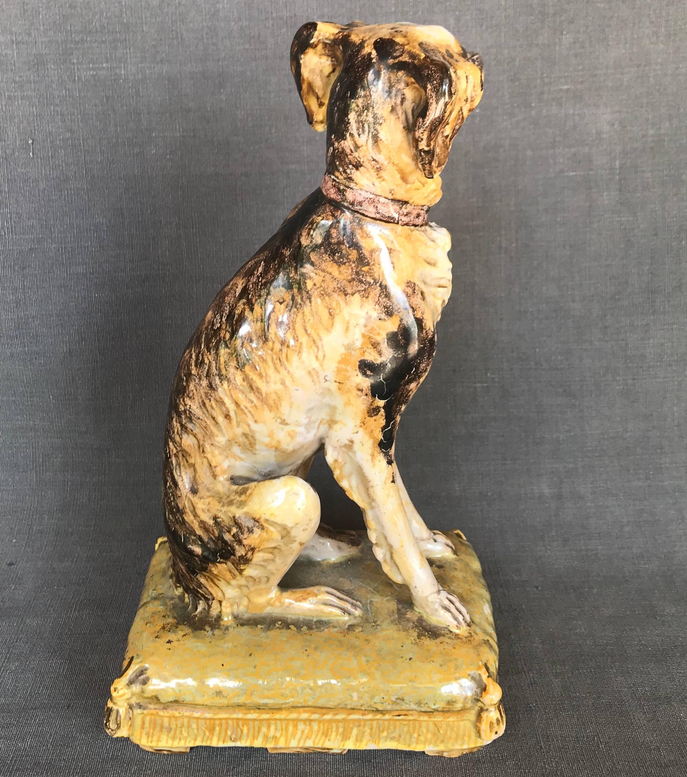 19th Century Italian Dog Sculpture For Sale
