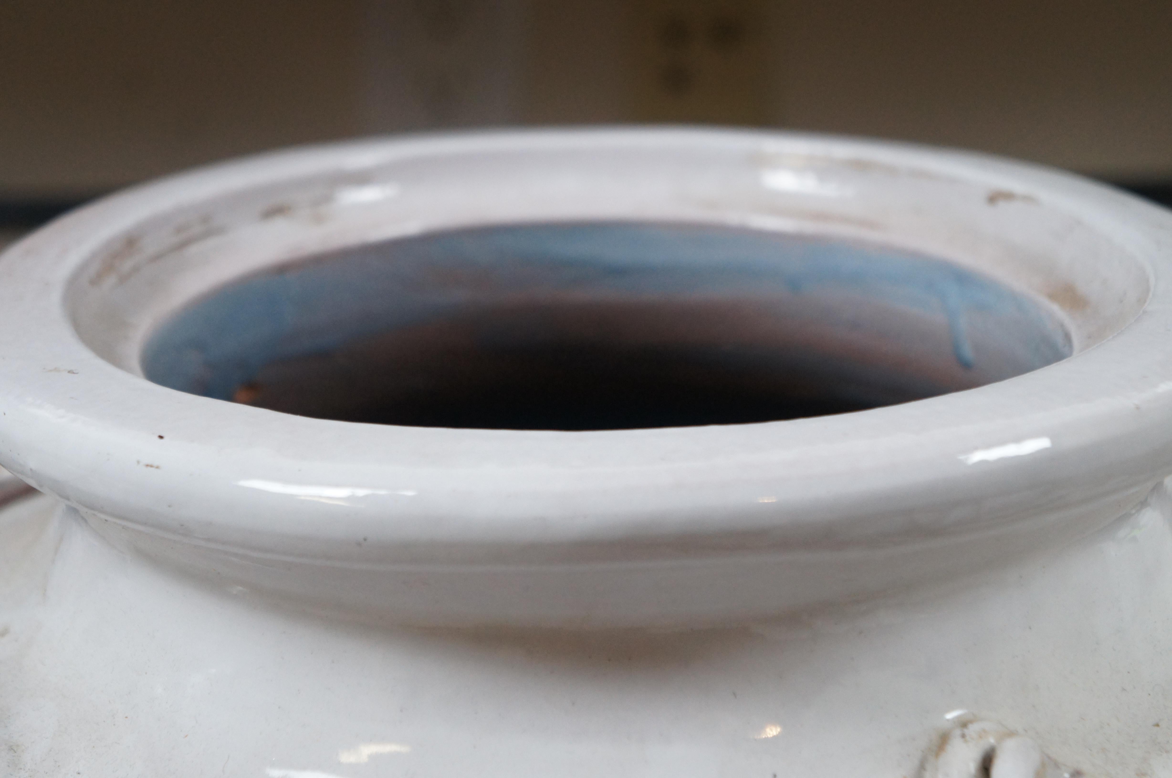 Vaso ornamentale in terracotta smaltata Dolfi Otello Cottura 22