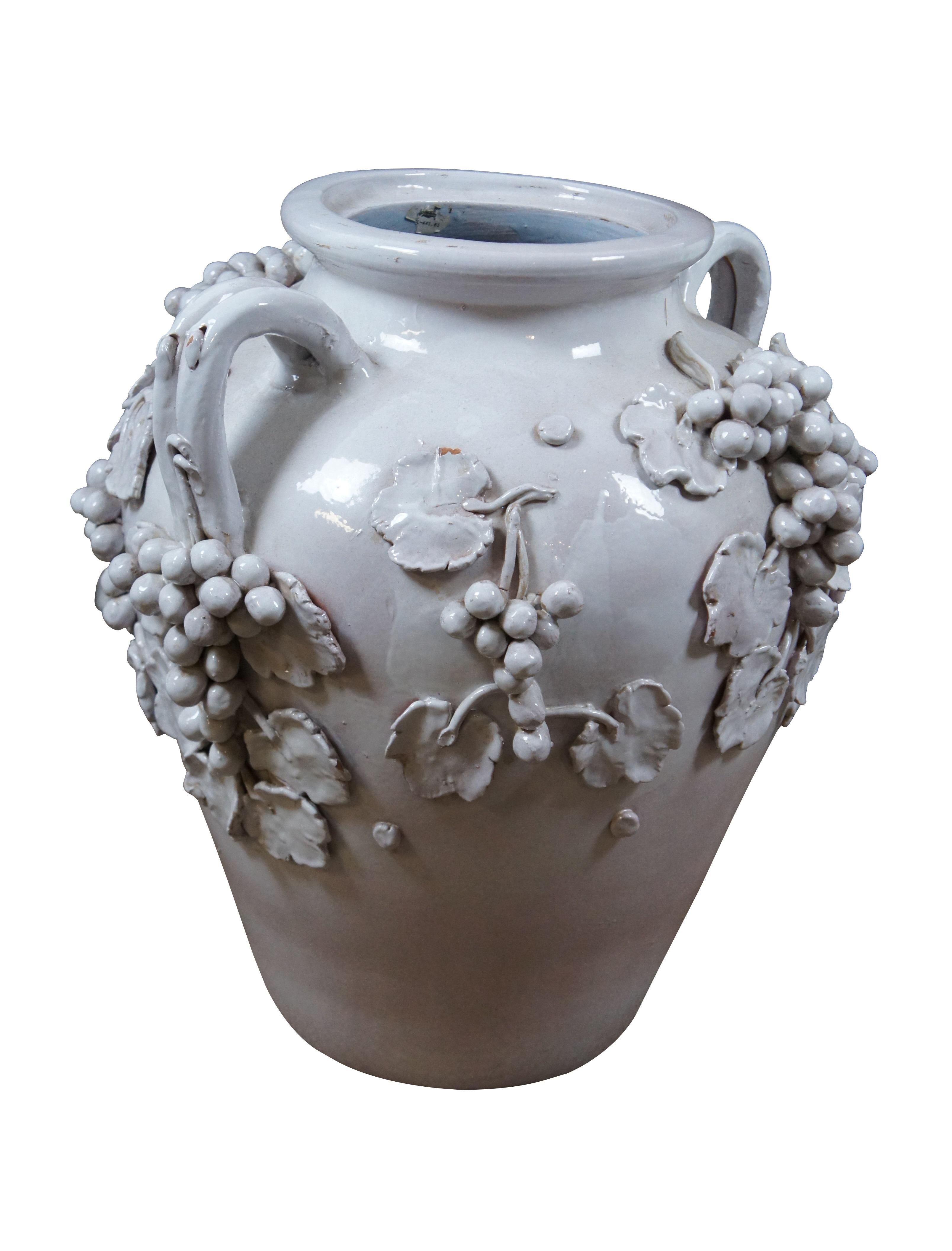 Vaso ornamentale in terracotta smaltata Dolfi Otello Cottura 22
