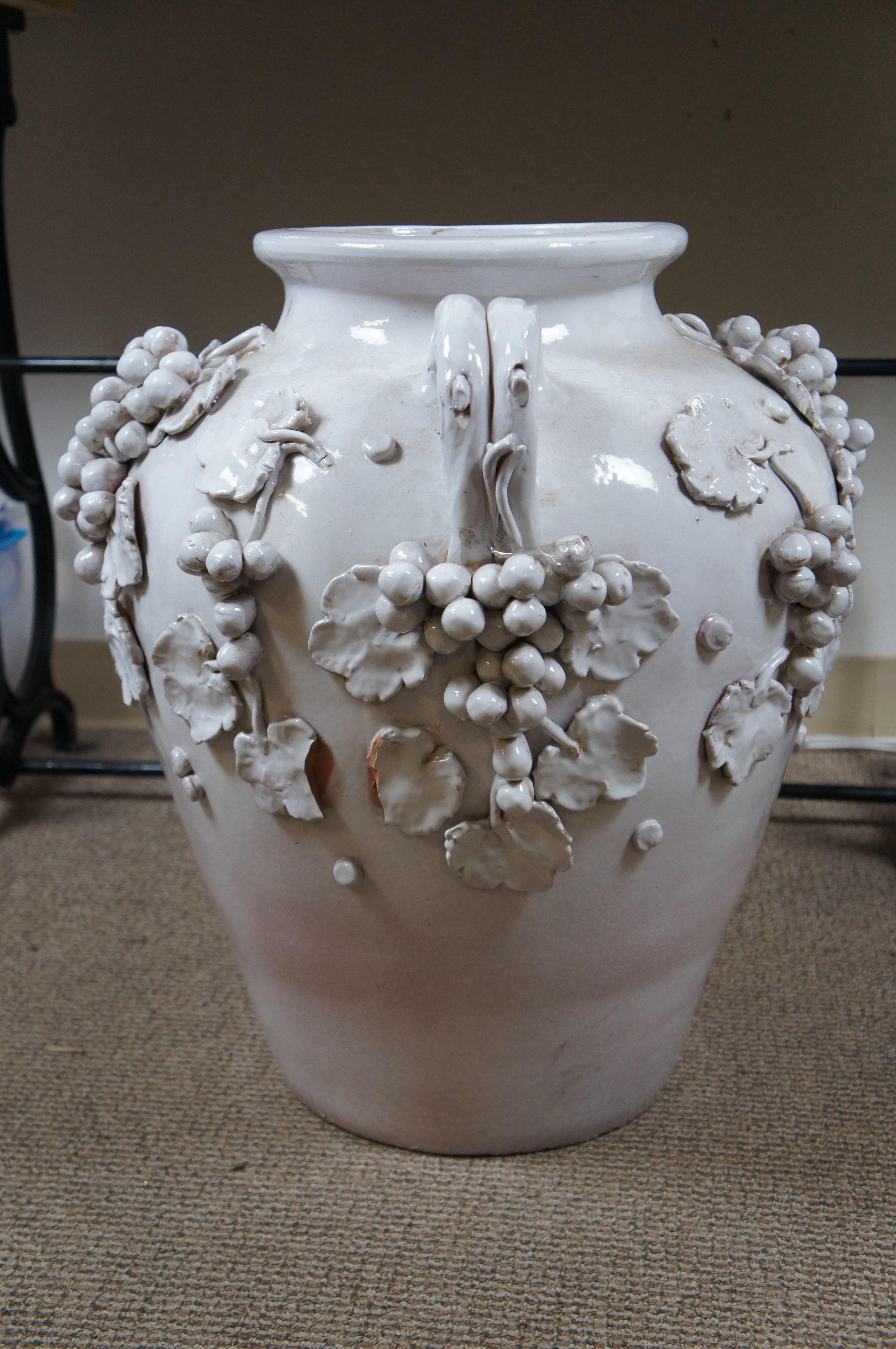 Terracotta Vaso ornamentale in terracotta smaltata Dolfi Otello Cottura 22
