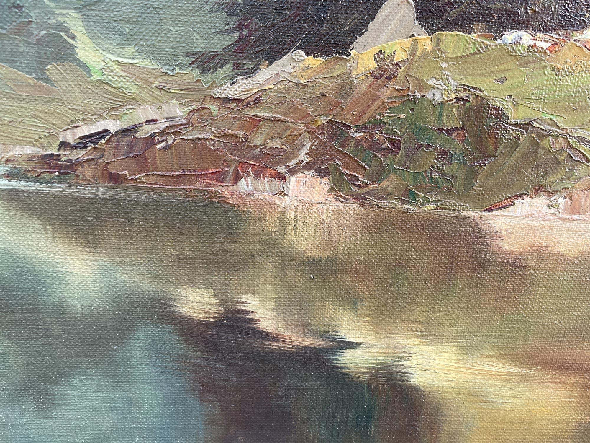 Italian Dolomites – Oil on Canvas by Arno Lemke - 1950 6